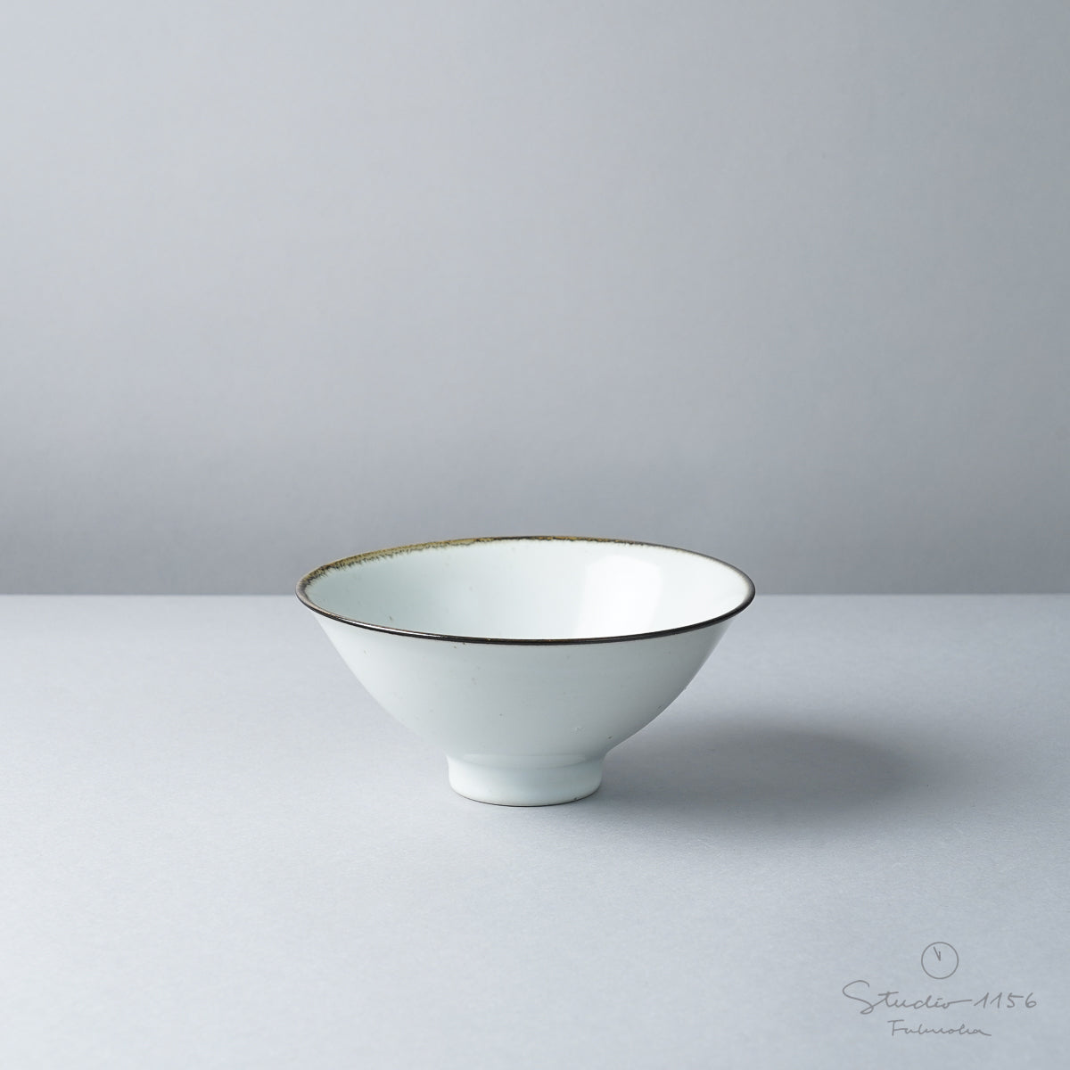 波佐見焼 ALONGU 明論具 茶碗 (小) 12.5cm フチサビ Alongu Studio1156