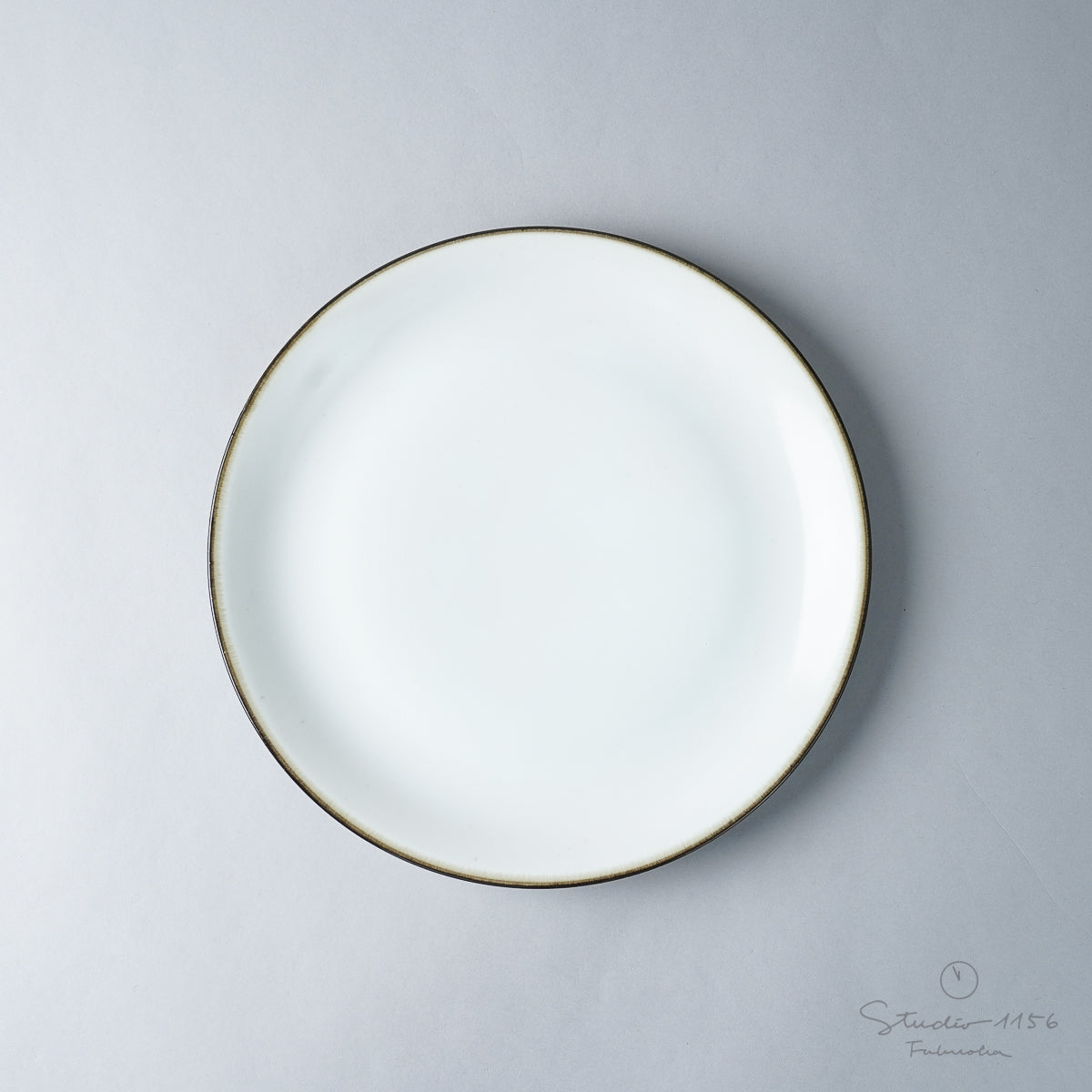 波佐見焼 ALONGU 明論具 皿 22cm フチサビ Alongu Studio1156