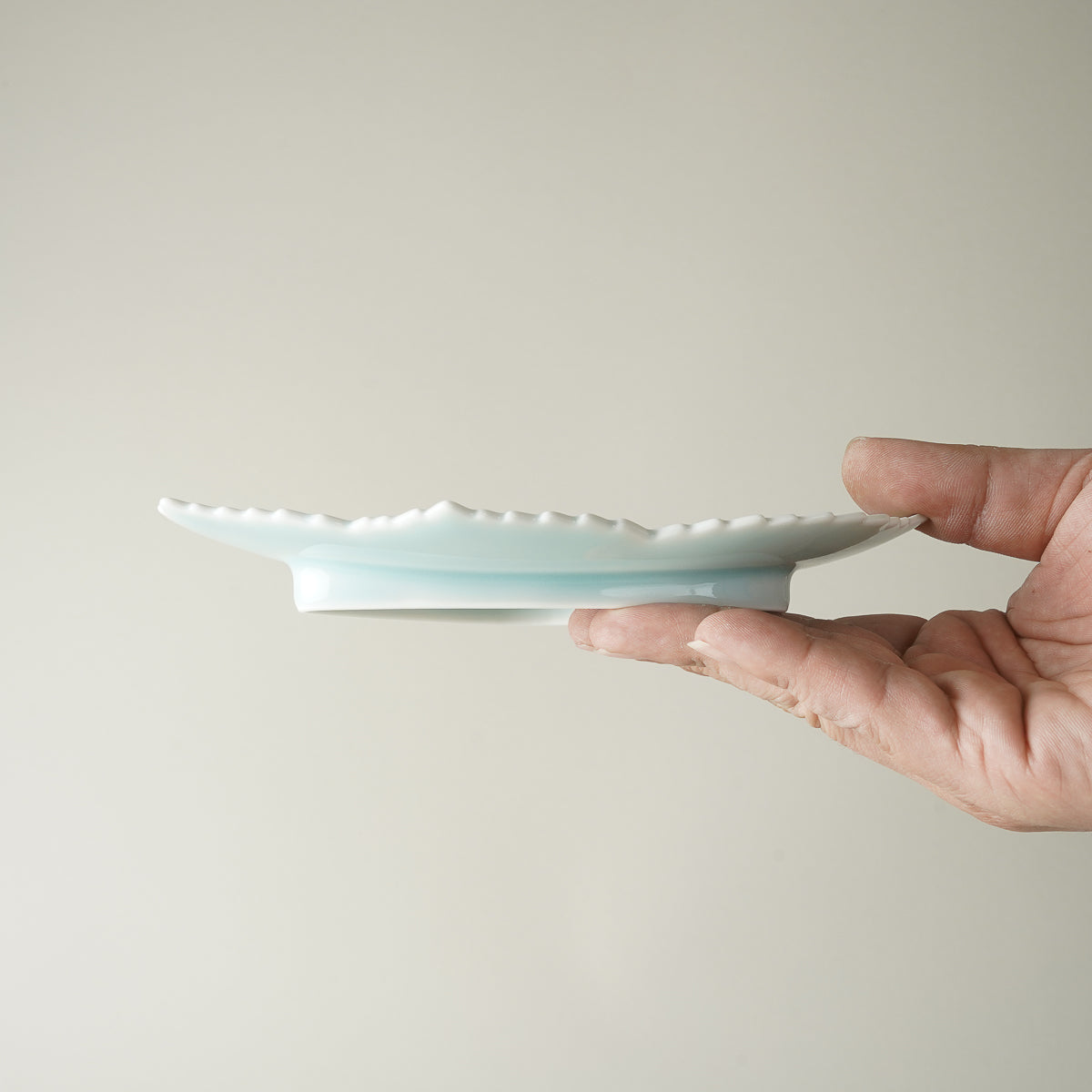 伊万里焼 モイスト 紫陽花 銘々皿 18cm Hataman Studio1156