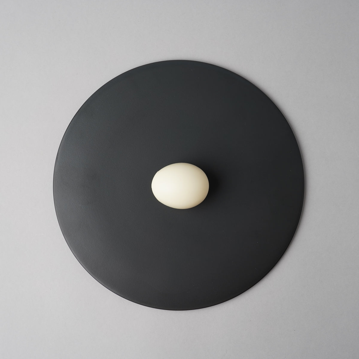 伊万里焼 極フラットプレート(L) 24.5cm 黒マット Hataman Studio1156