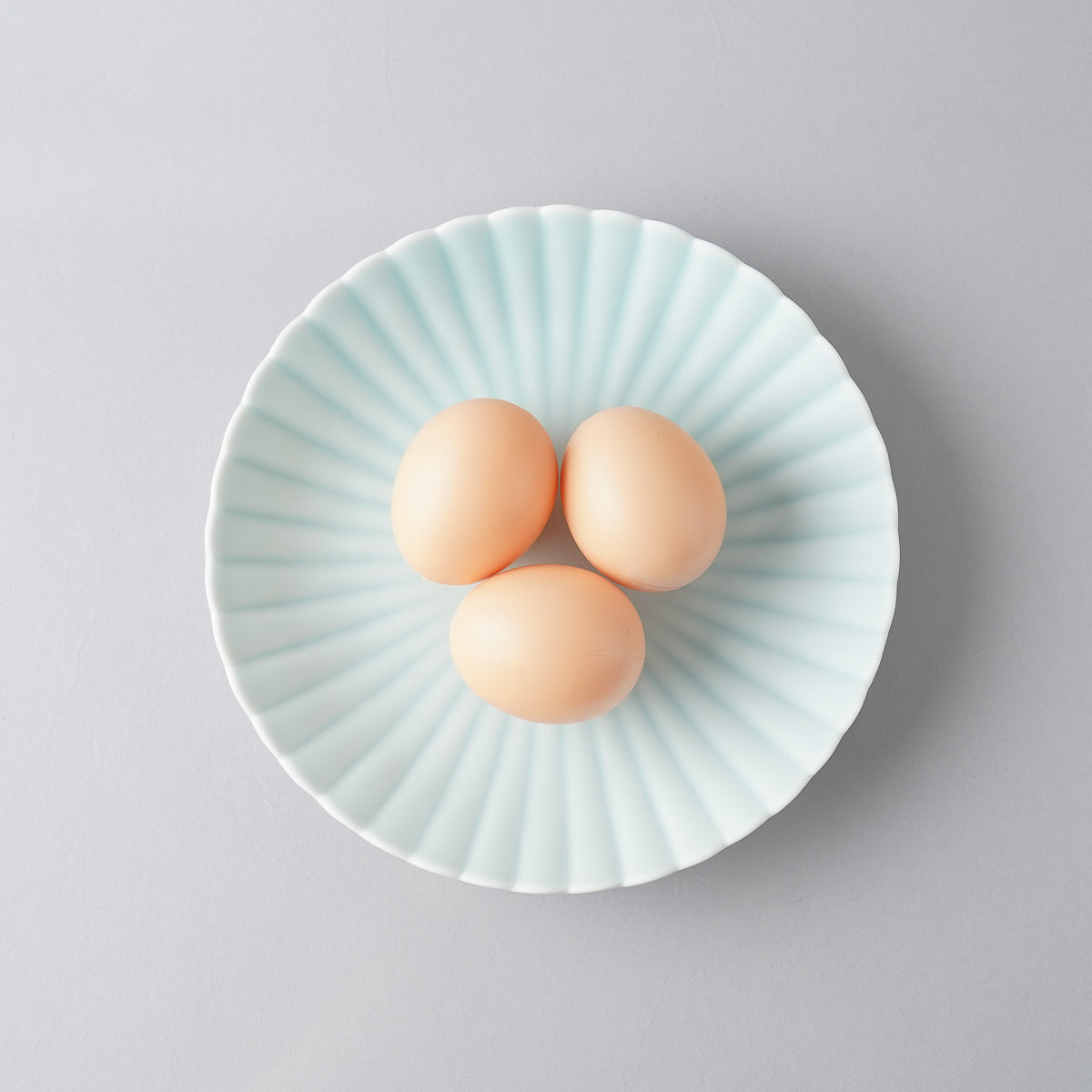 伊万里焼 モイスト青磁 菊割6寸皿 19.5cm Hataman Studio1156