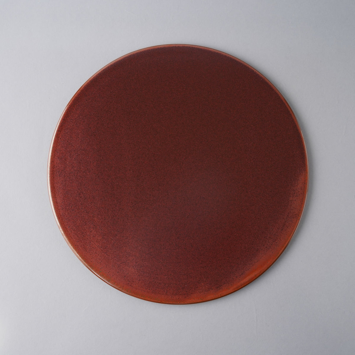 伊万里焼 極フラットプレート(L) 24.5cm 赤鉄 Hataman Studio1156
