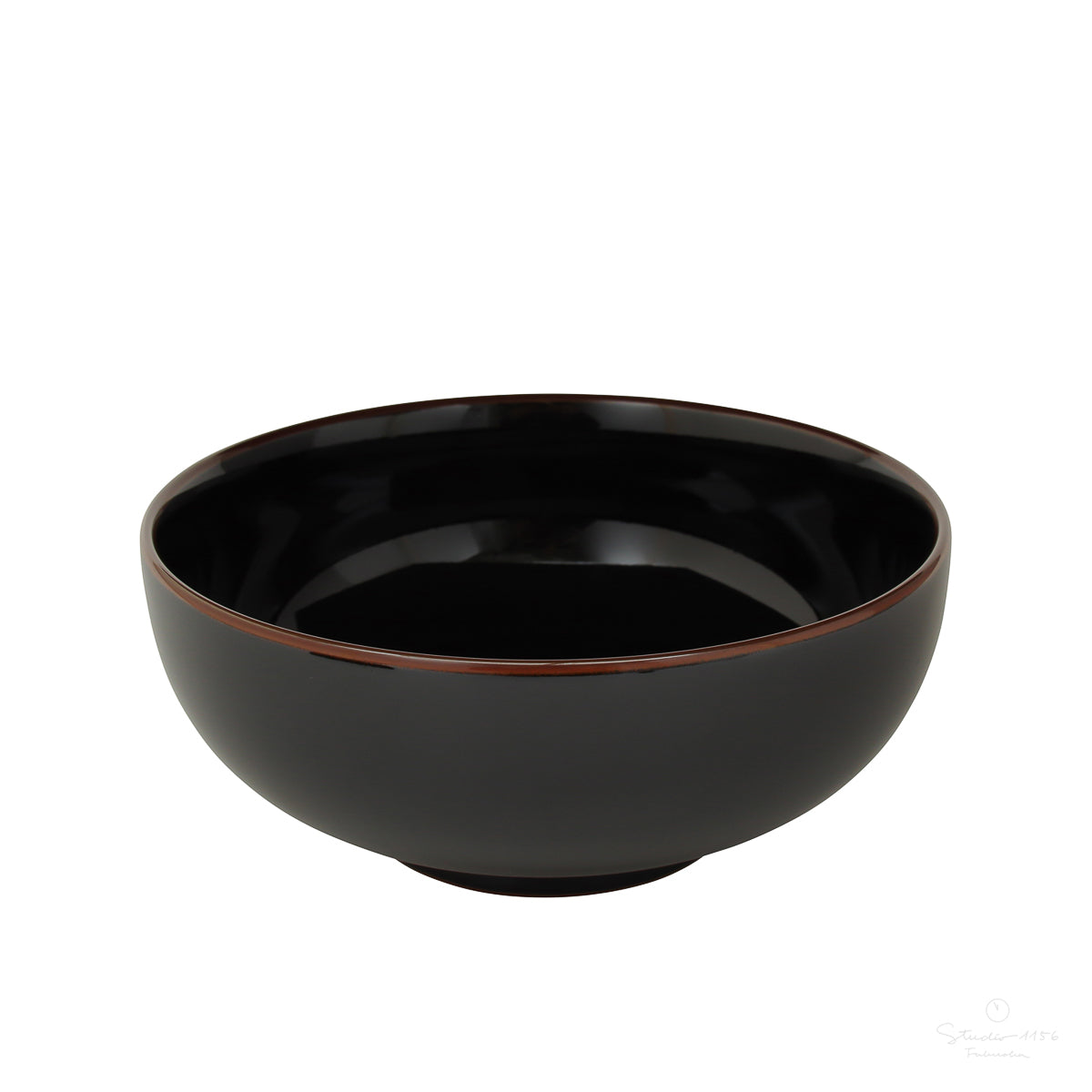 波佐見焼 六寸浅めん丼 麺鉢 18.5cm 天目 Hakusan Studio1156