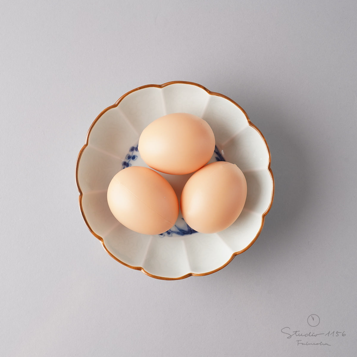 有田焼 渕錆古染 十二方割小鉢 13.5cm Housen Studio1156