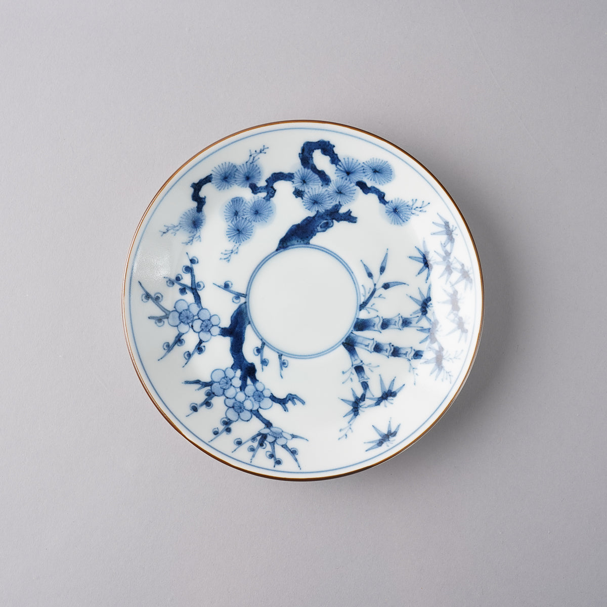 有田焼 古染付 松竹梅紋 コーヒー碗皿 200ml Housen Studio1156