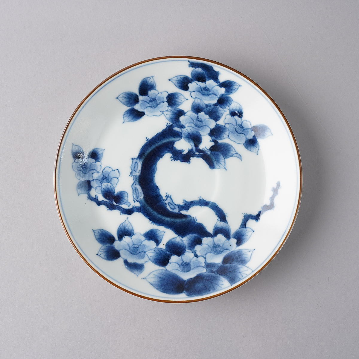 有田焼 古染付 椿紋 コーヒー碗皿 200ml Housen Studio1156