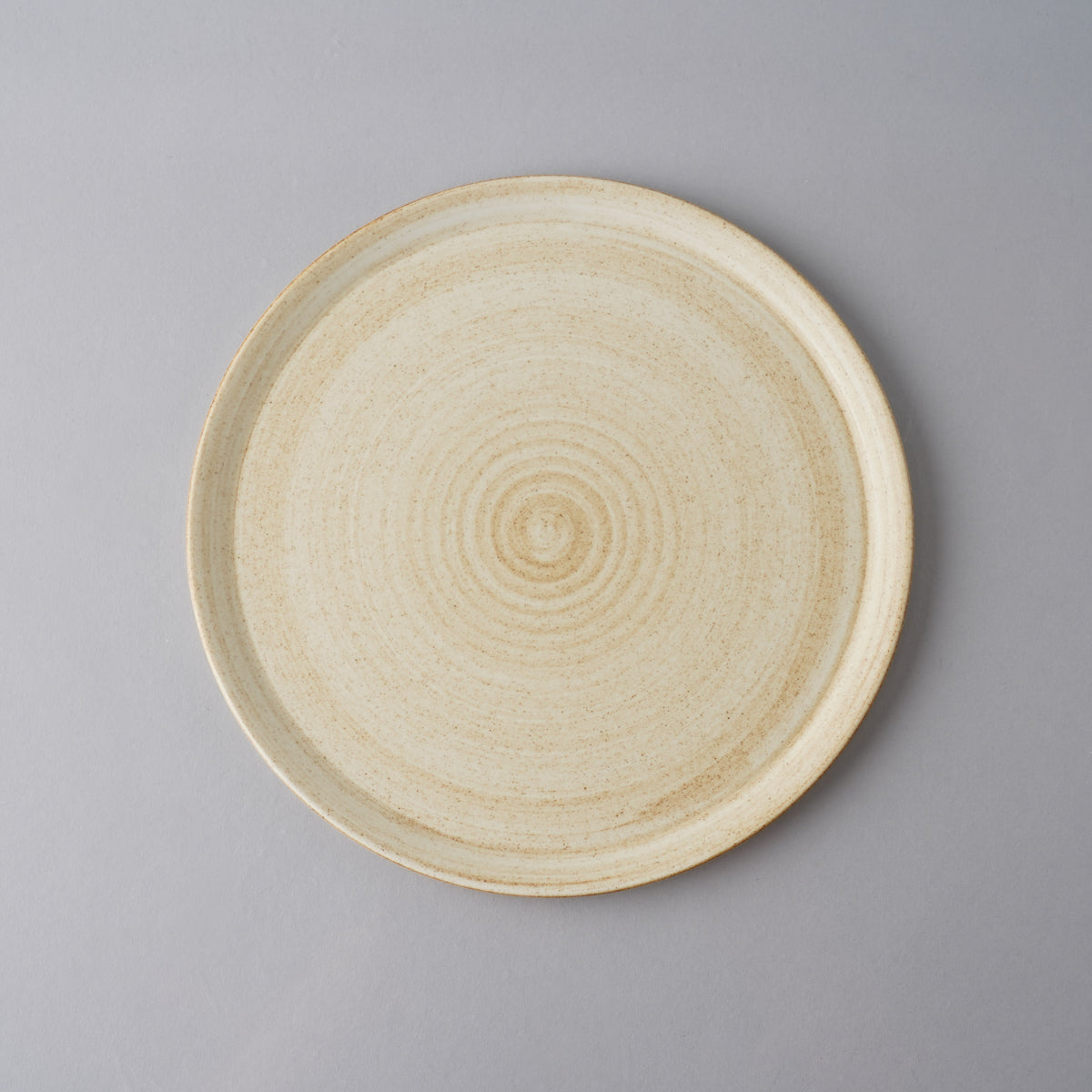 波佐見焼 IREKO フラットプレート(M) 19.5cm シャビーブラウン IREKO Studio1156