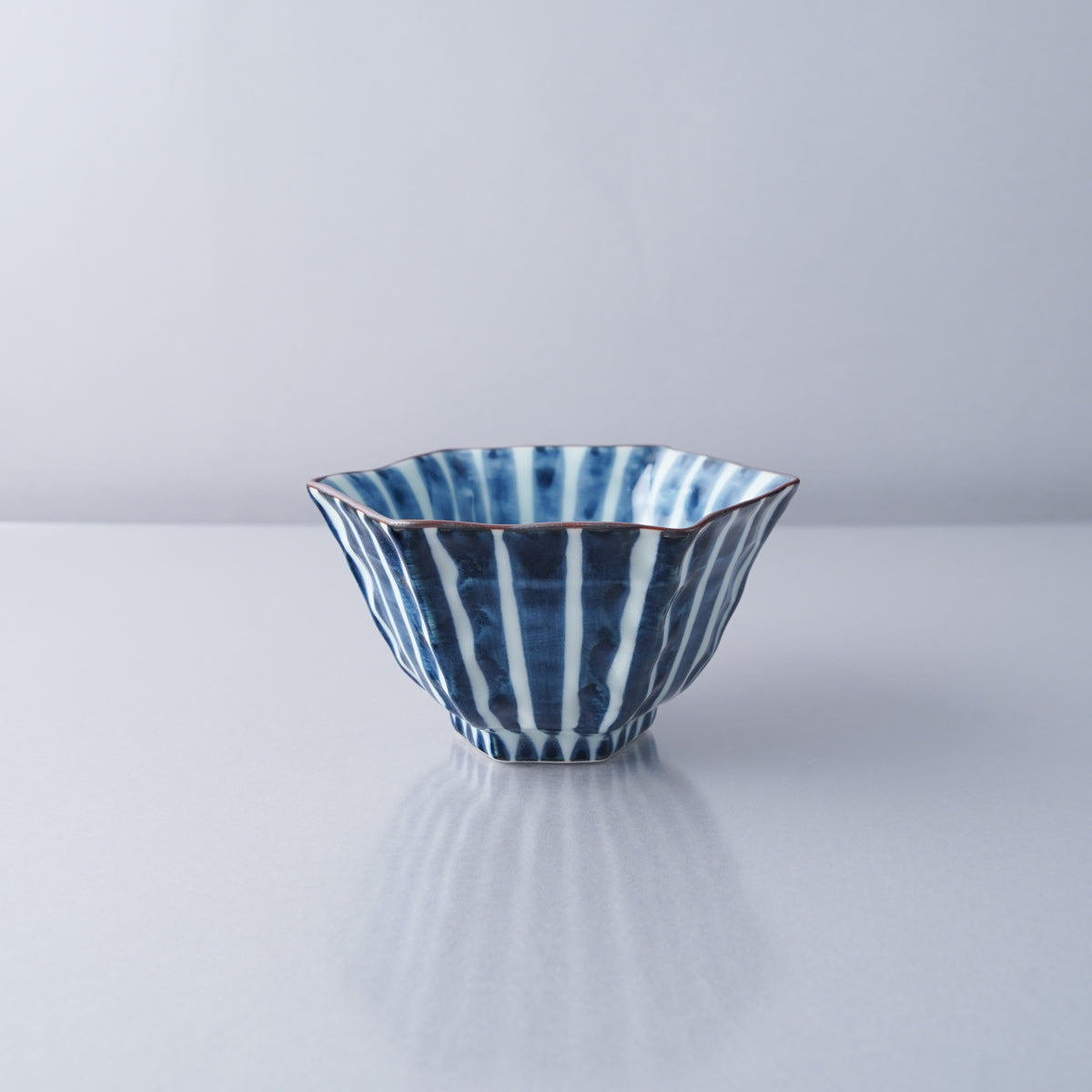 波佐見焼 六角小鉢 10cm 濃十草 Kogyoku Studio1156