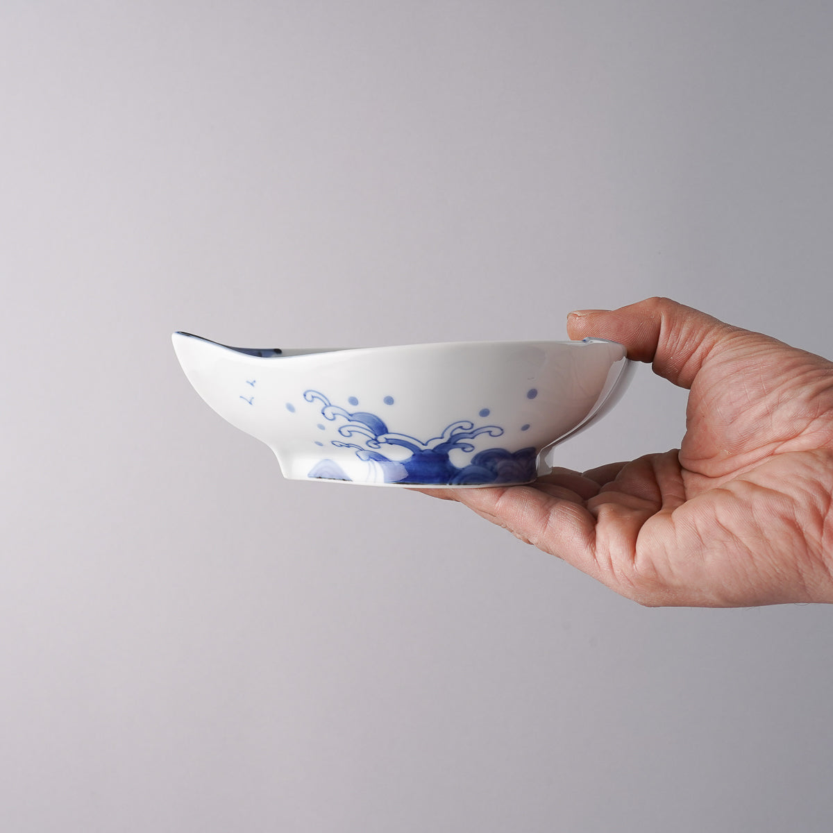 有田焼 錦松竹梅 桃型鉢 17cm Kouemon Studio1156