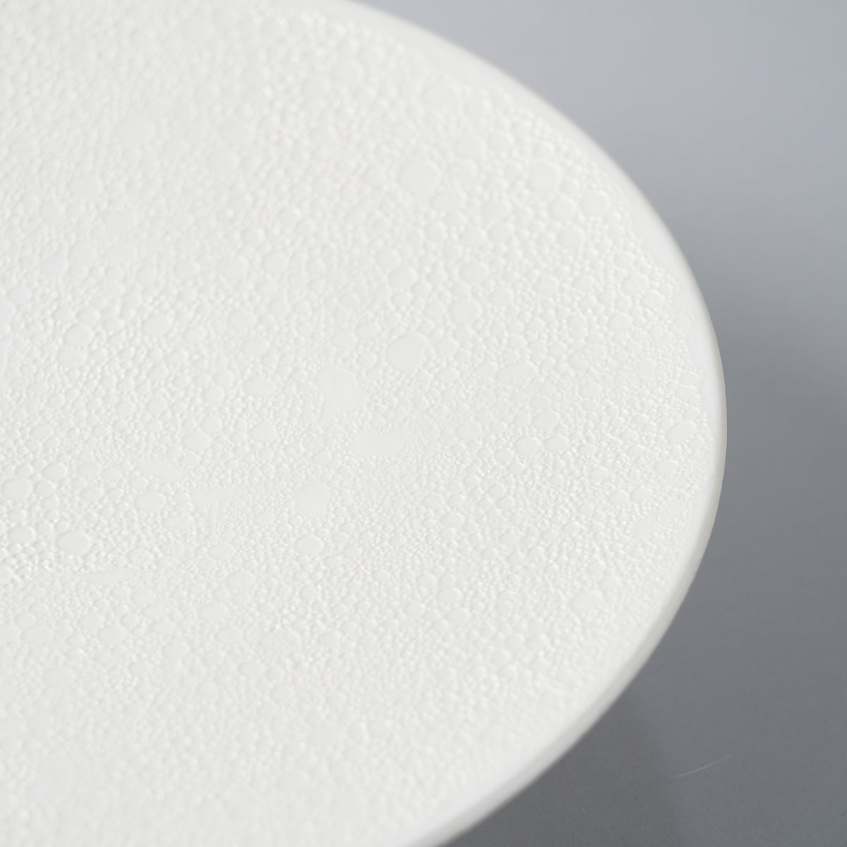 有田焼 泡化粧シリーズ 高台プレート(M) 19cm Kichiemon Studio1156