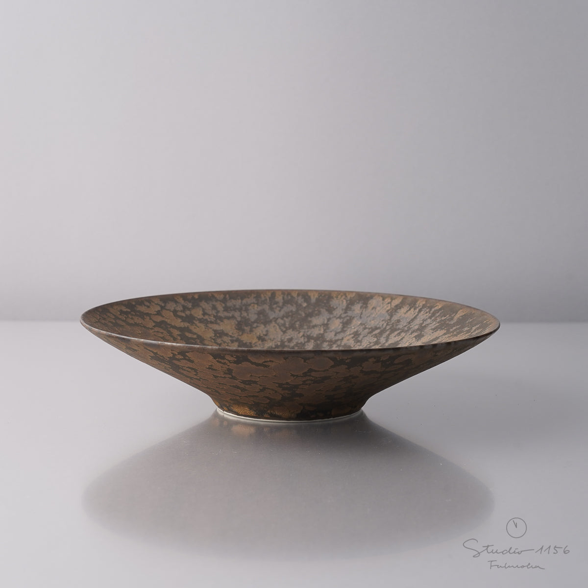 有田焼 クープボウルプレート 20cm 銅金鱗 Kanezen Studio1156