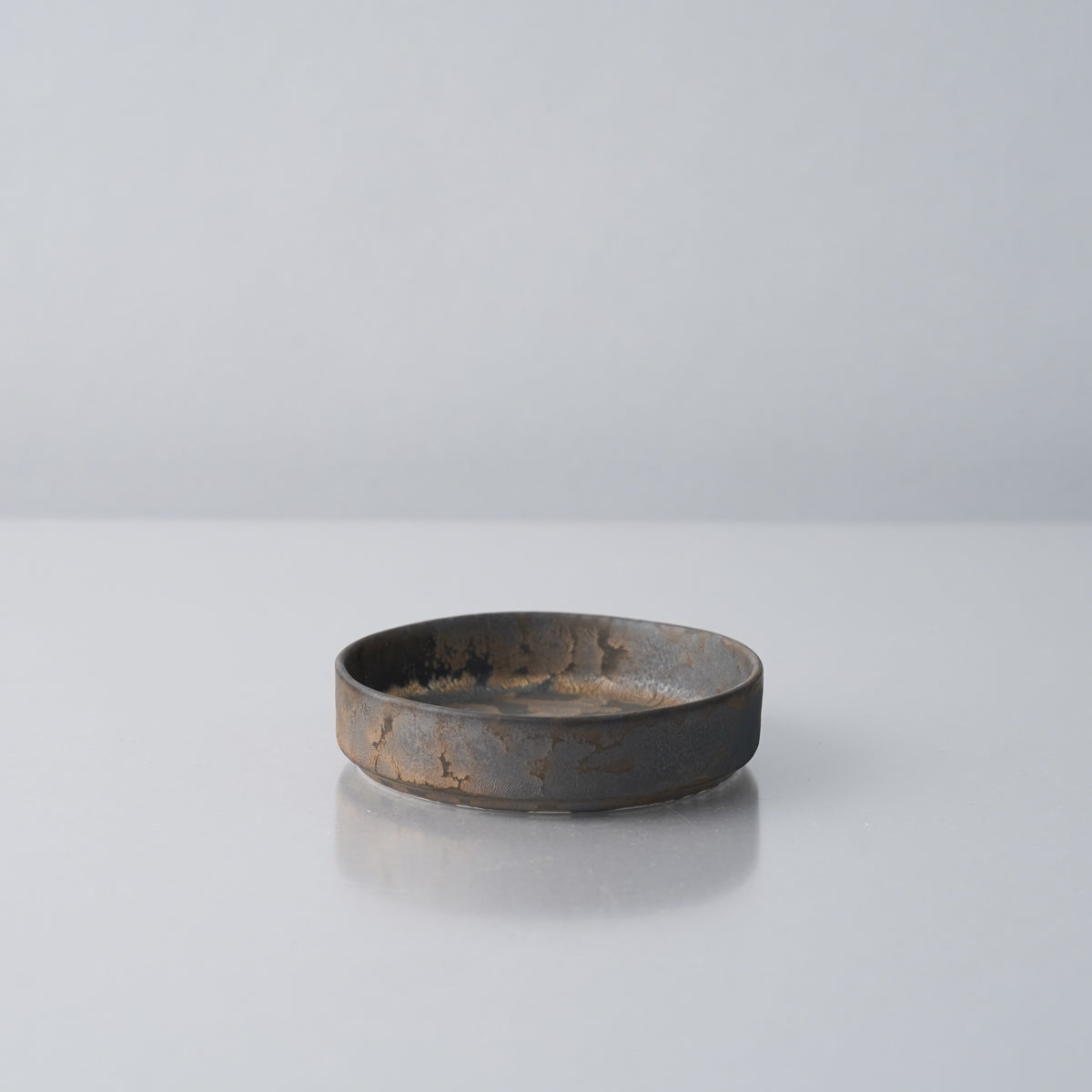 有田焼 銅金鱗 フラットプレート w/ Straight-rim 7.5cm Kanezen Studio1156