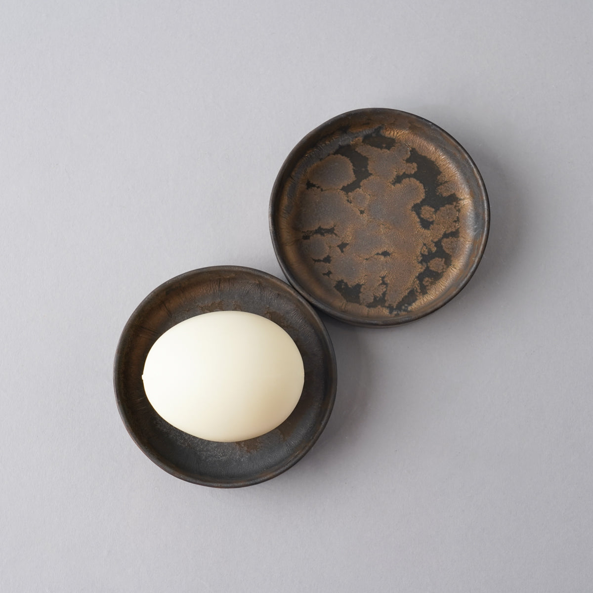 有田焼 銅金鱗 フラットプレート w/ Straight-rim 7.5cm Kanezen Studio1156