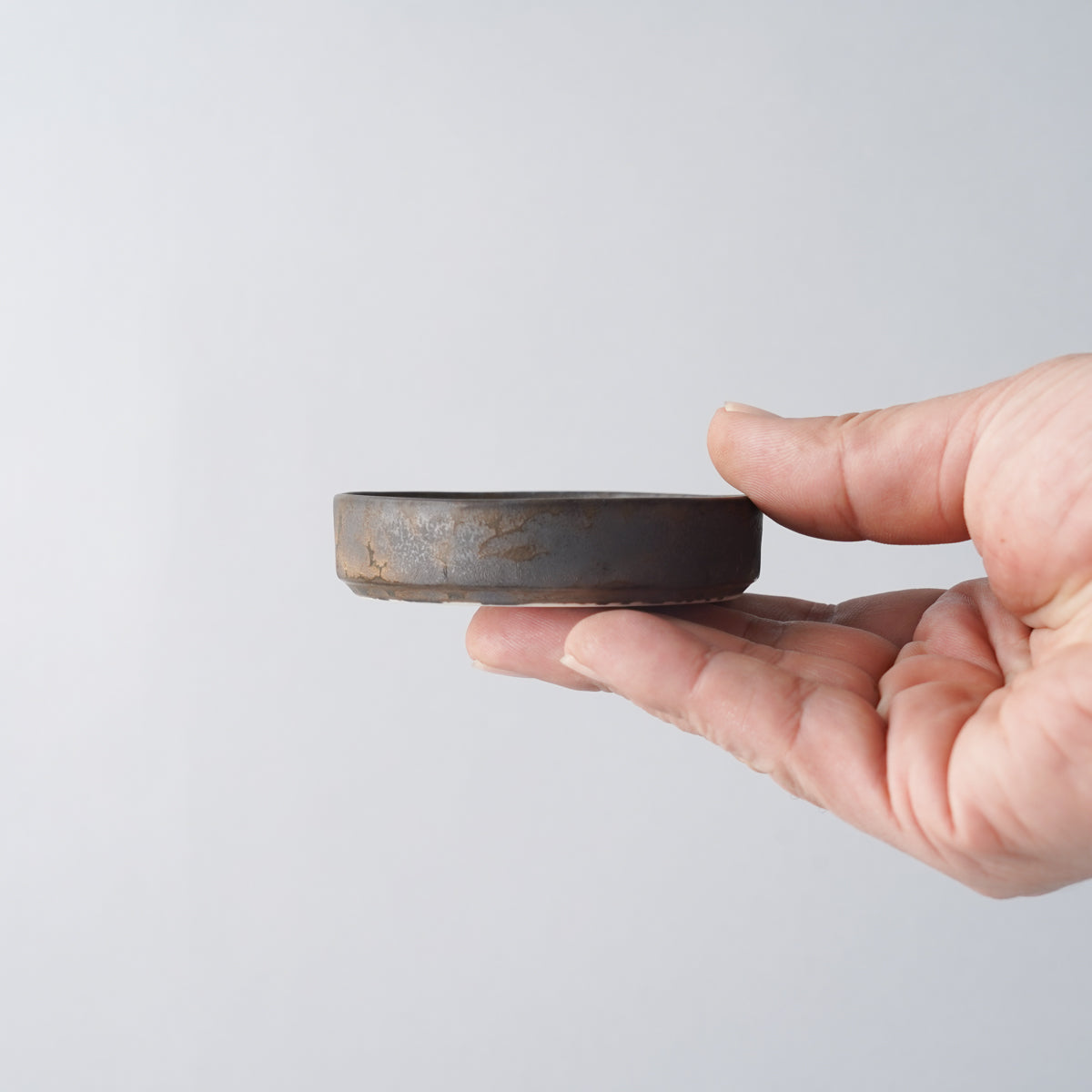 有田焼 銅金鱗 フラットプレート w/ Straight-rim 7.5cm Kanezen Studio1156