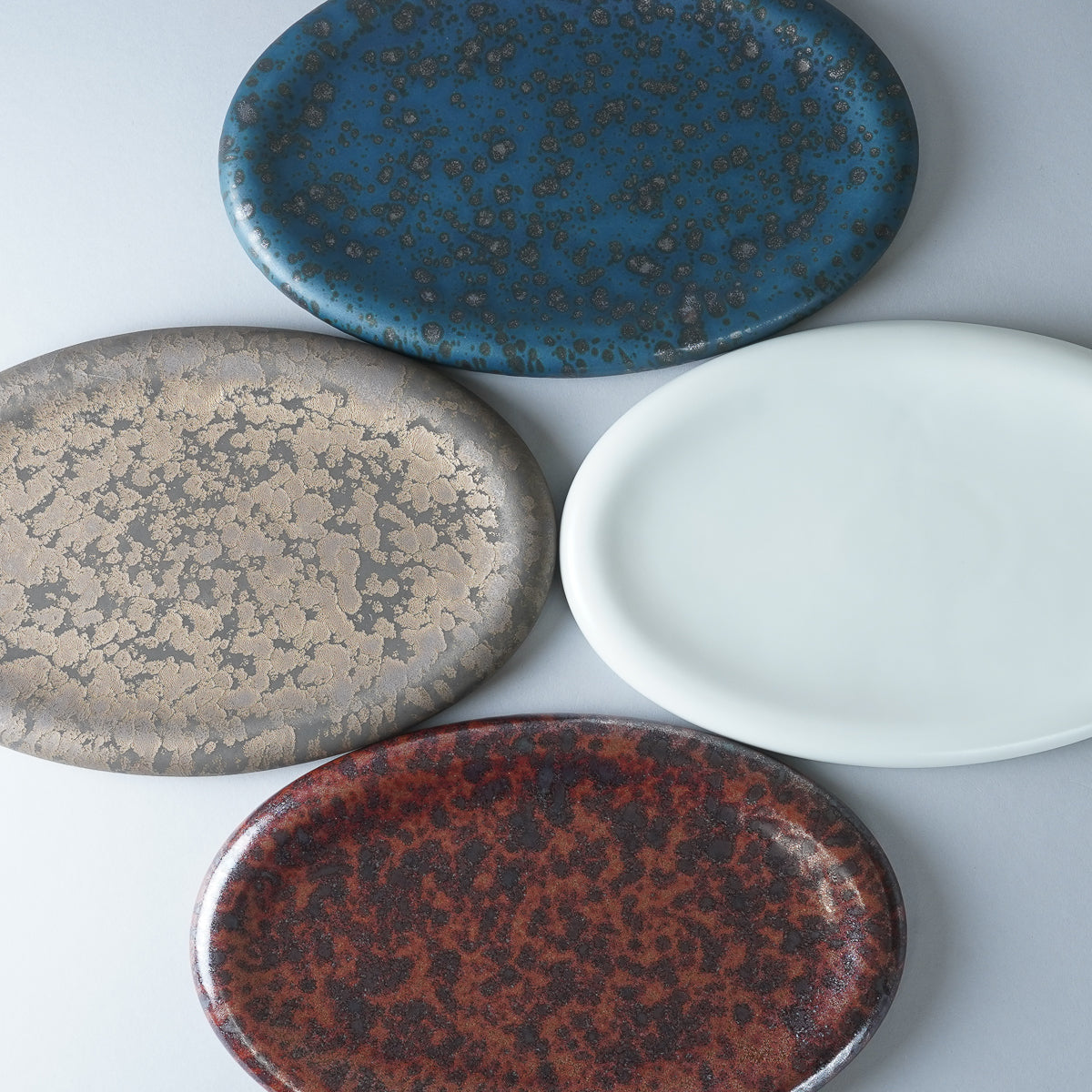 有田焼 窯変 オーバルプレート 26cm Kanezen Studio1156