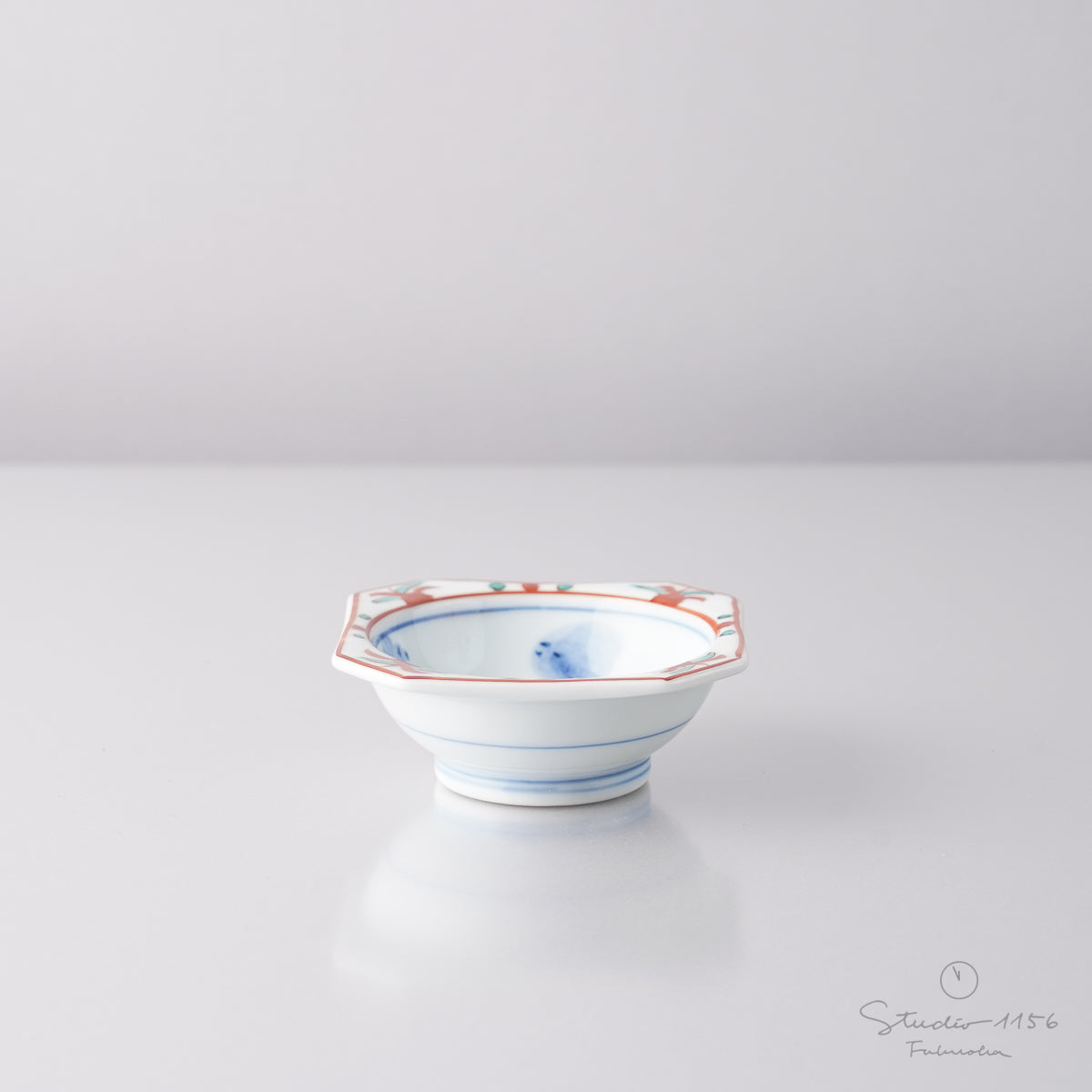 有田焼 赤絵内山水 小付 7.5cm Kisen Studio1156