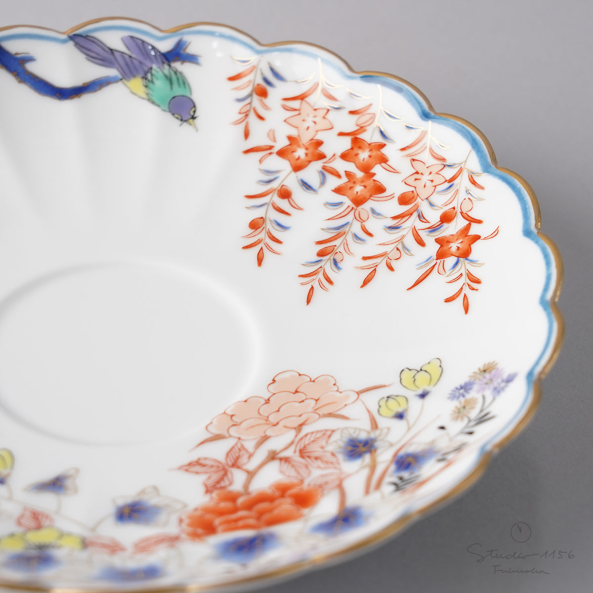 有田焼 君子紋 コーヒー碗皿 カップ&ソーサー 180ml Kisen Studio1156