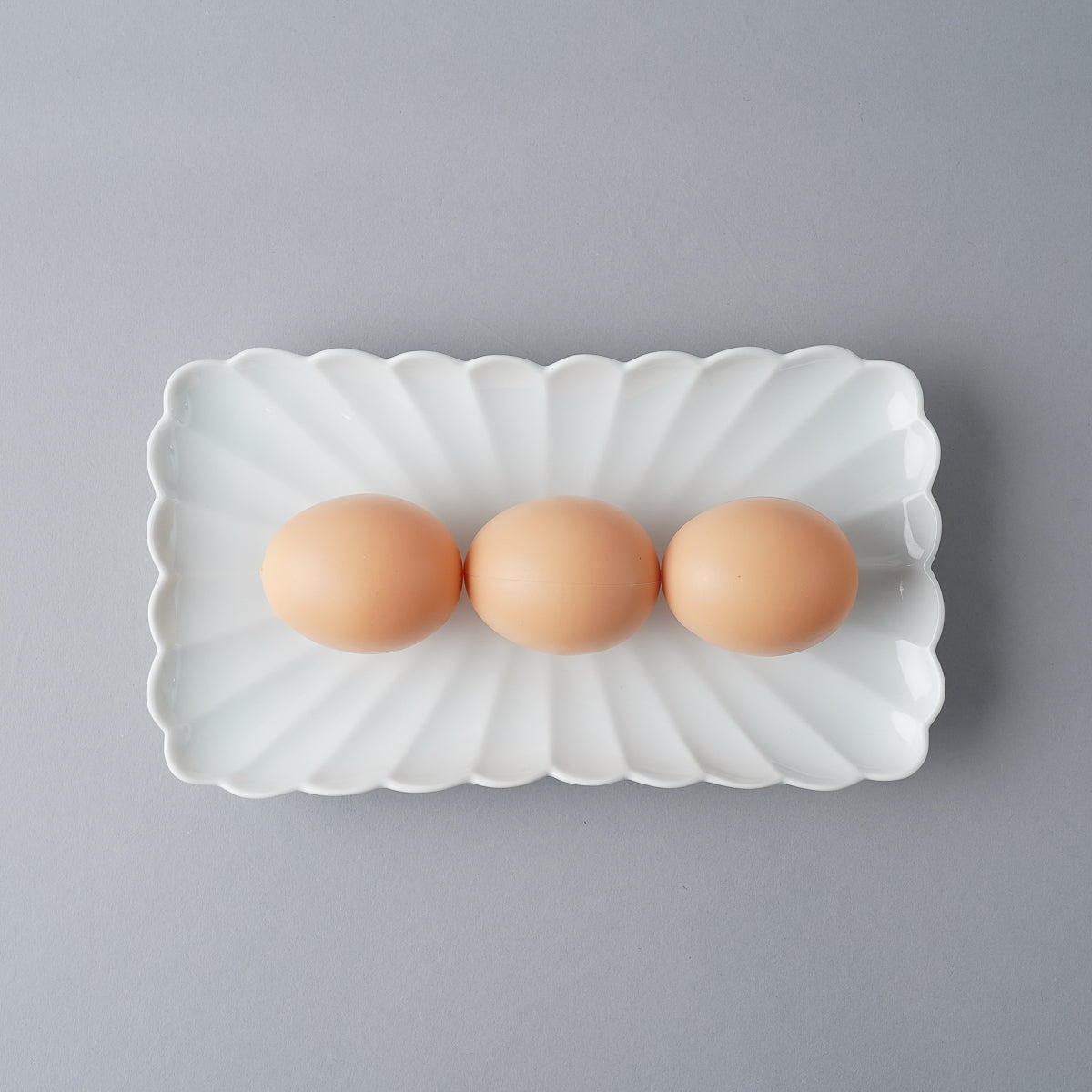 有田焼 白磁 菊割 焼物皿 22cm Kisen Studio1156