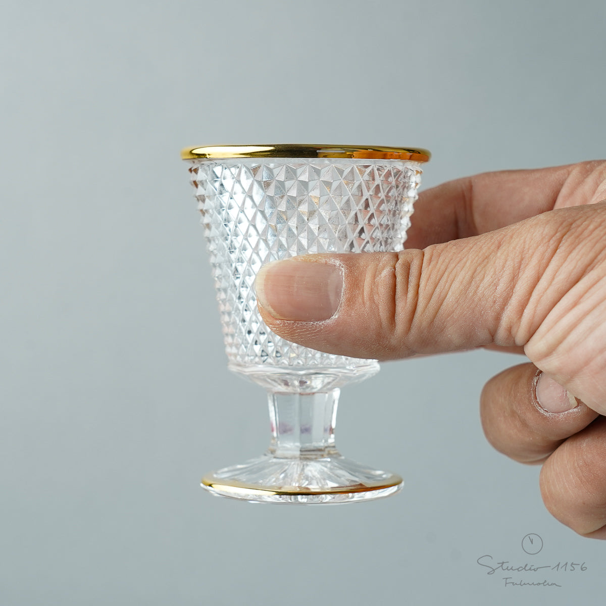 ガラス食器 魚子高杯 50ml Mizusaki-Glass 豆鉢 ~9cm｜Studio1156