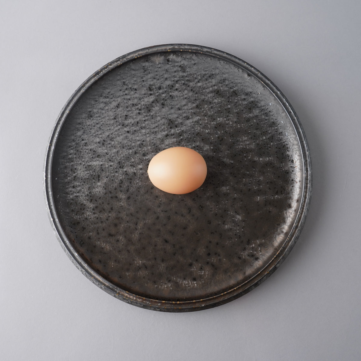 美濃焼 溶岩流 八五寸 フラットプレート 25.5cm Mino-ware Studio1156