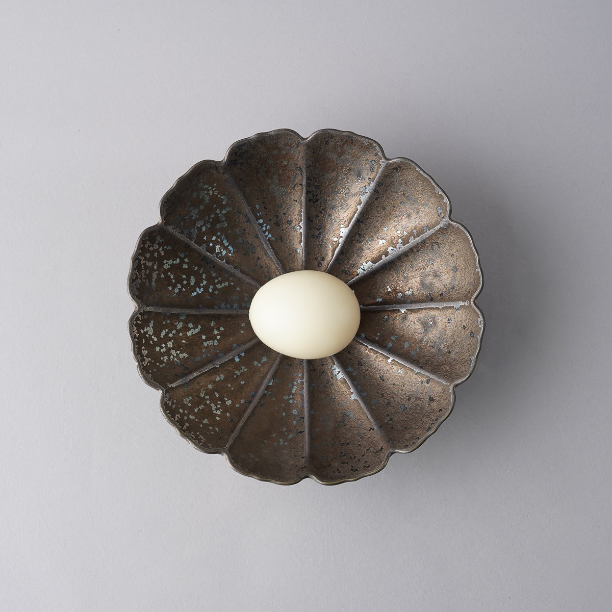 美濃焼 溶岩流 輪花向付 17cm Mino-ware Studio1156