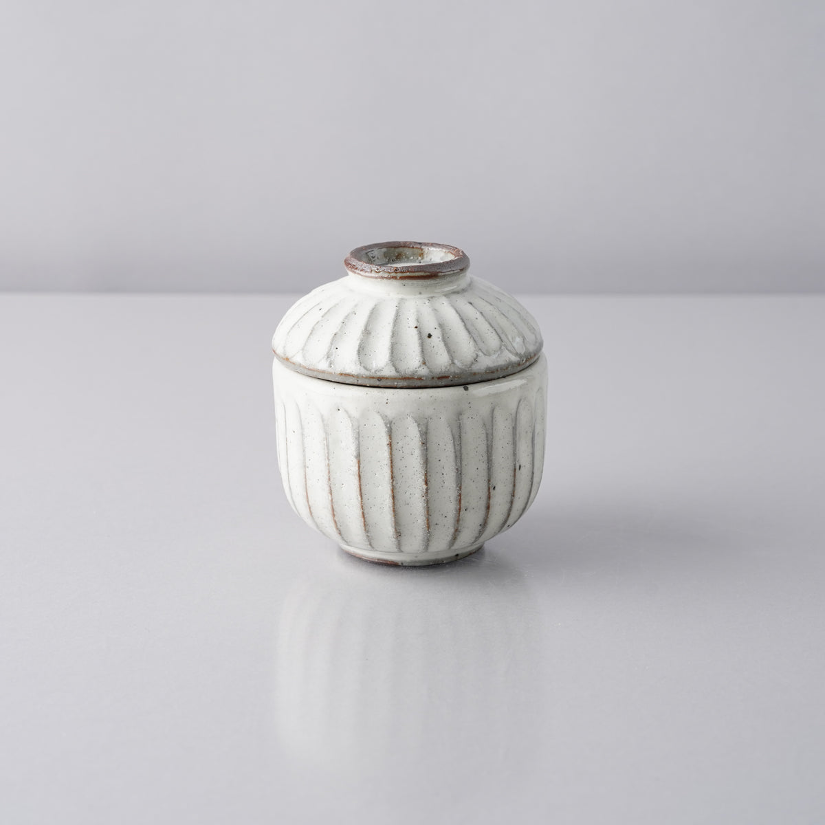 美濃焼 粉引削ぎ 茶碗蒸し碗 120ml Mino-ware Studio1156