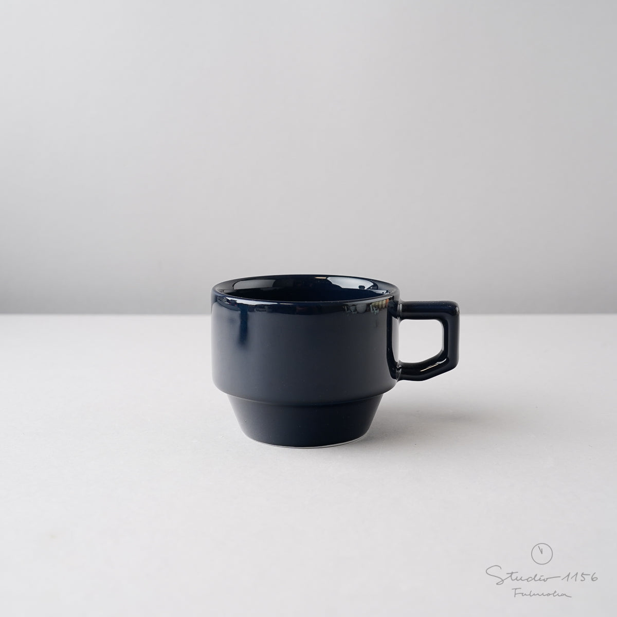 波佐見焼 SEASON 01 ブロックマグ 8.5cm/220ml ネイビー Maruhiro Studio1156