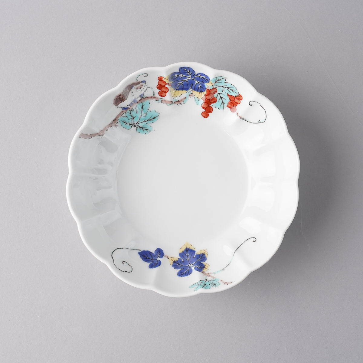 波佐見焼 BARBAR 色絵 菊型鉢(中) 13cm ピグミーヘッジホッグ Maruhiro Studio1156