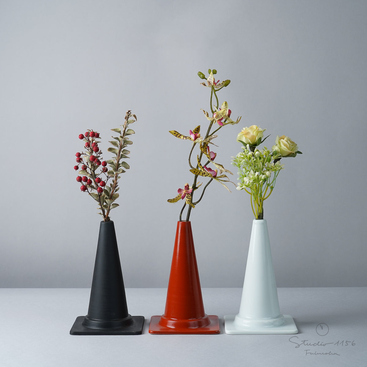 波佐見焼 CONE 一輪挿し 13cm Maruhiro Studio1156