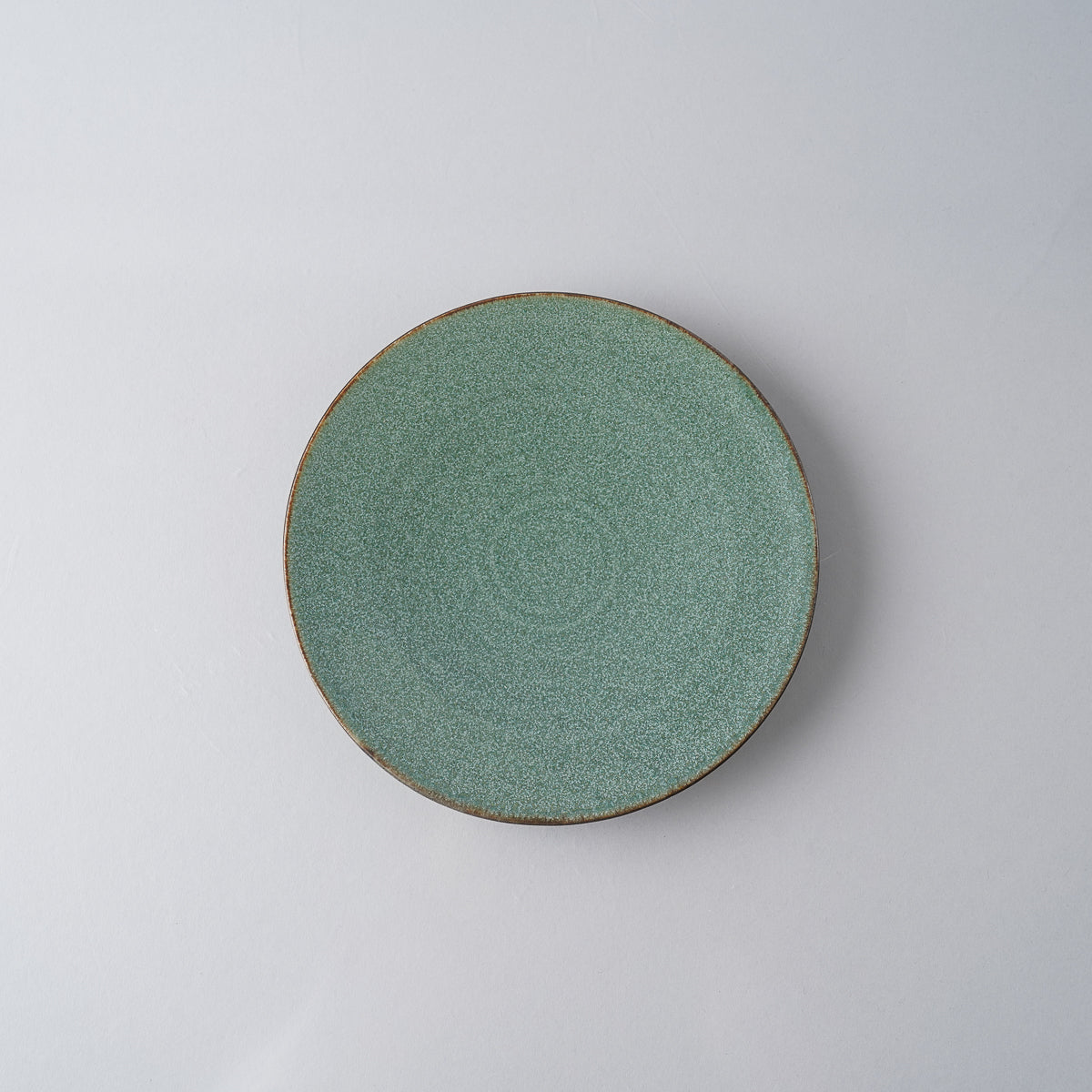 美濃焼 高台プレート 16cm グリーン Mino-ware Studio1156