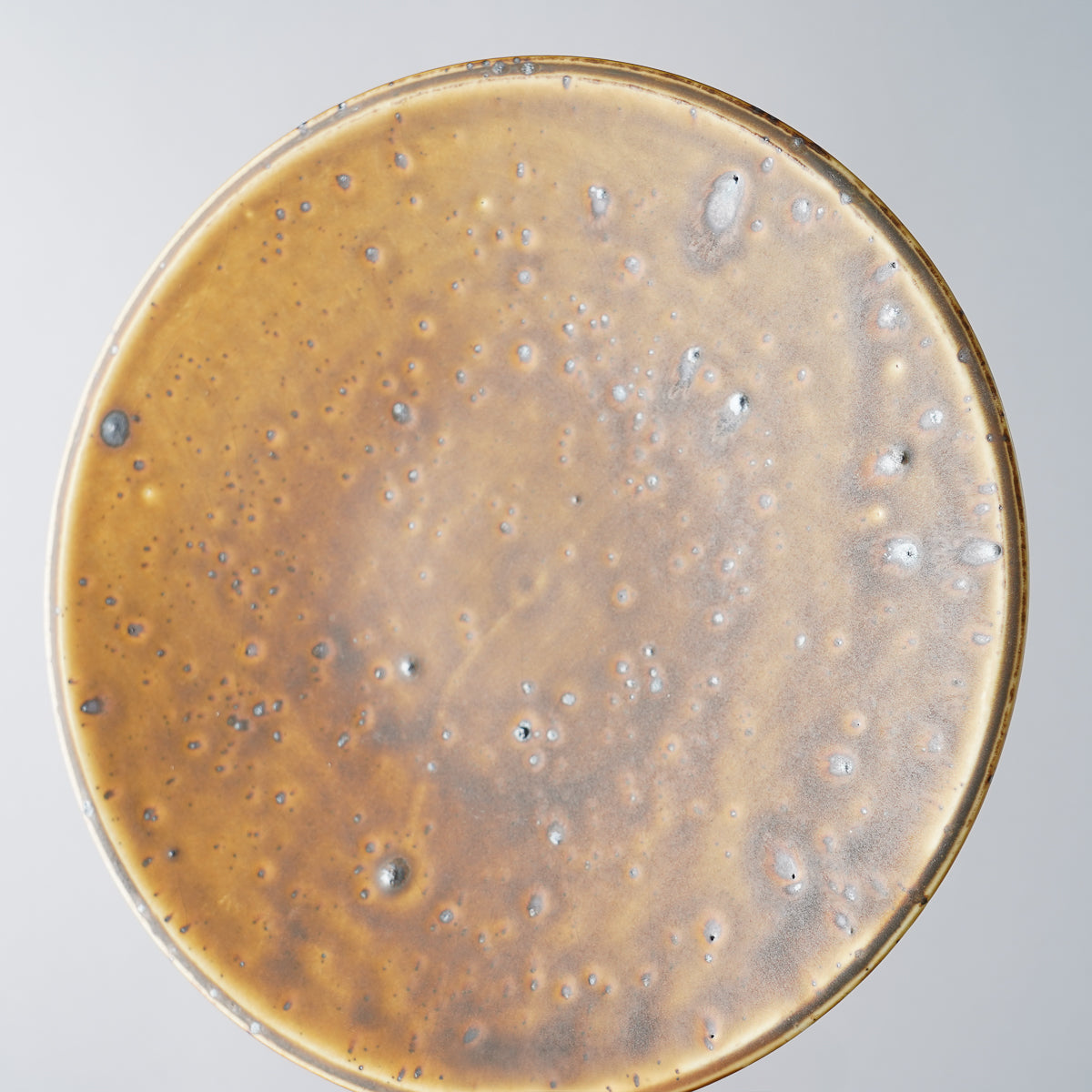 美濃焼 鉄華 ラウンドプレート(M) 21cm Mino-ware Studio1156