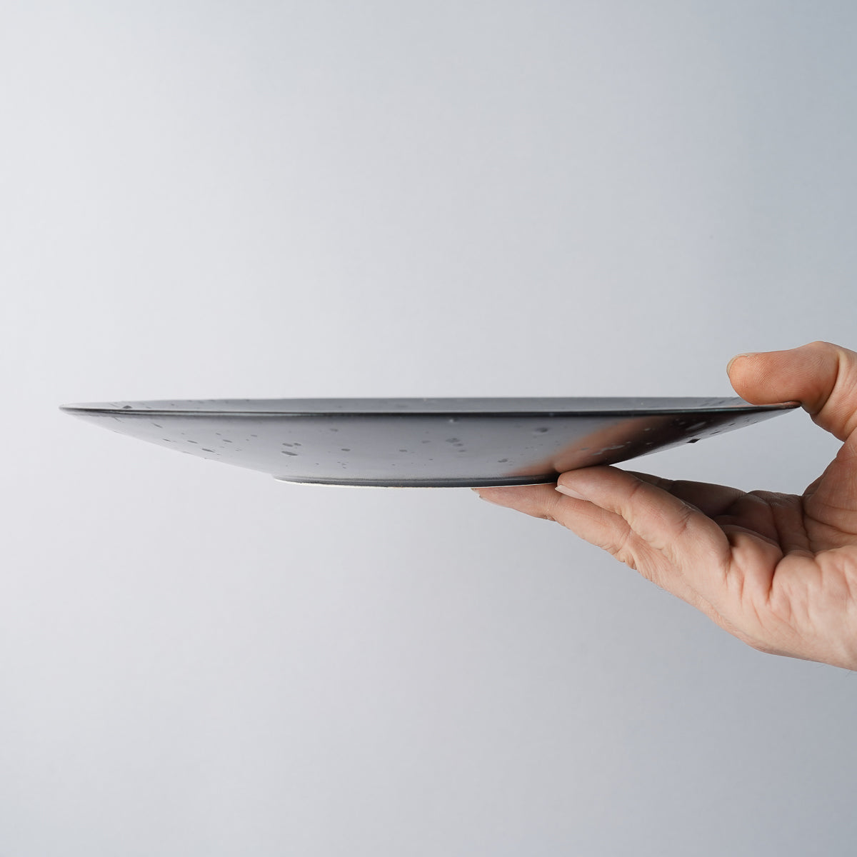 美濃焼 鉄華 ラウンドプレート(L) 25cm Mino-ware Studio1156