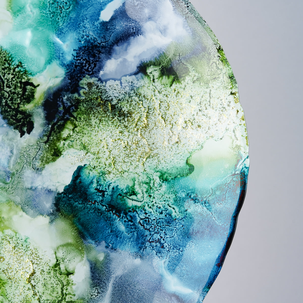 ガラス食器 エレメント プレート 22cm M.STYLE Studio1156