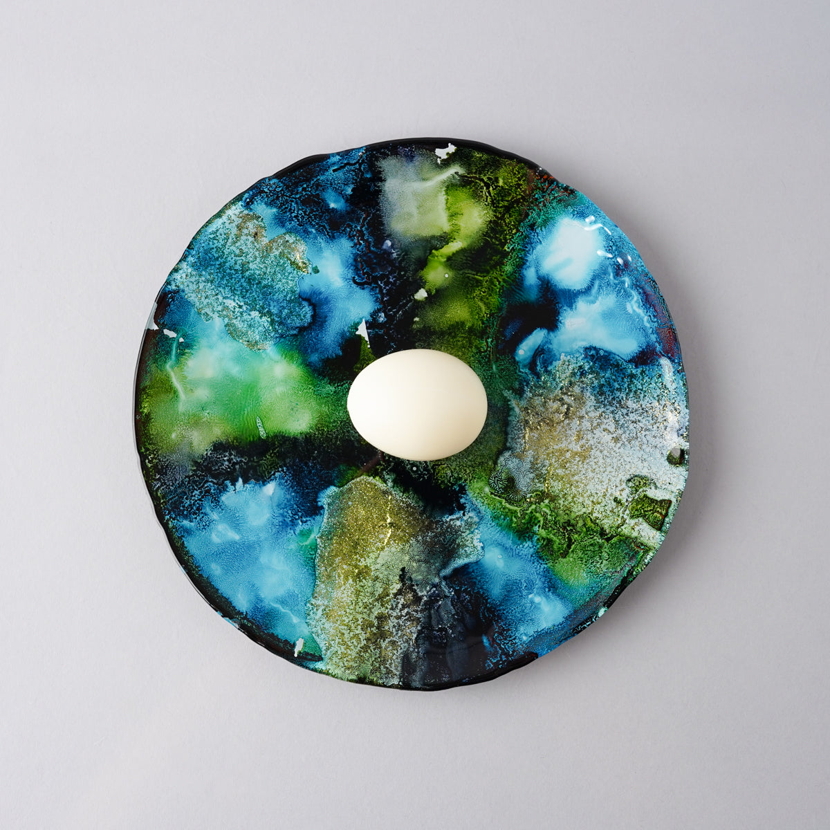 ガラス食器 エレメント プレート 22cm M.STYLE Studio1156