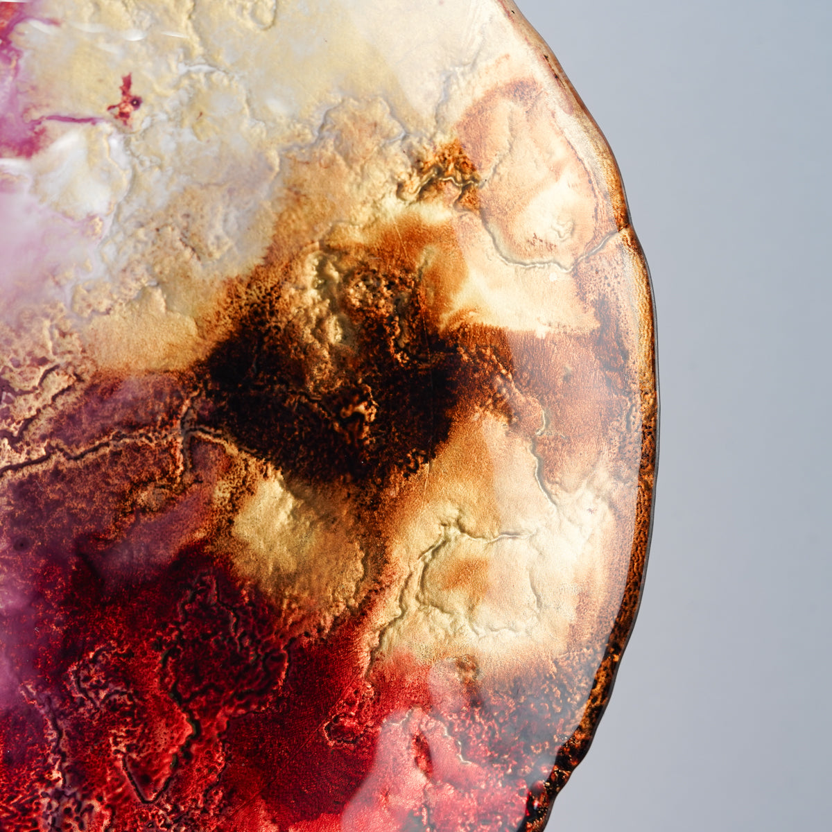 ガラス食器 エレメント プレート 22cm M.STYLE Studio1156