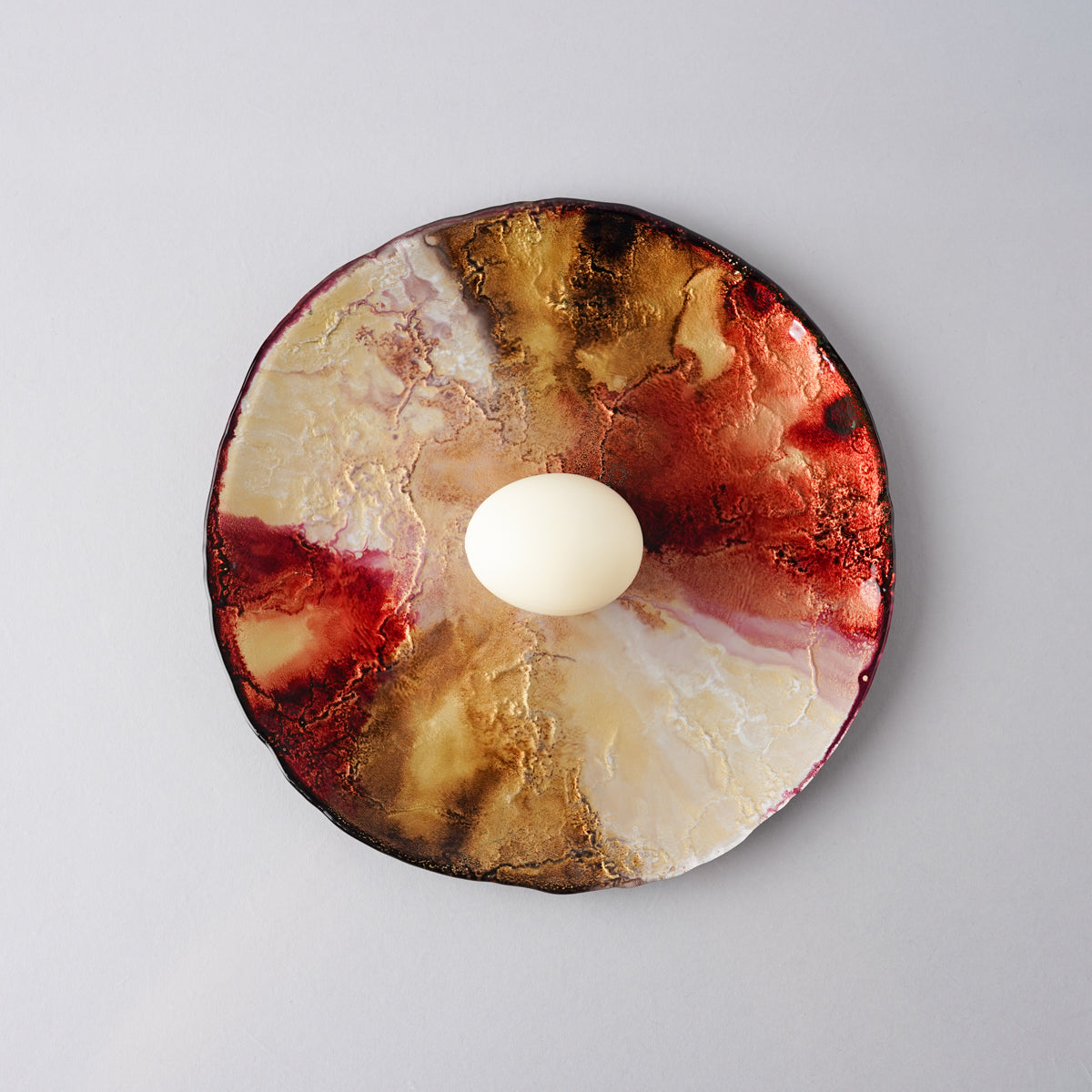 ガラス食器 エレメント プレート 22cm M.STYLE Studio1156