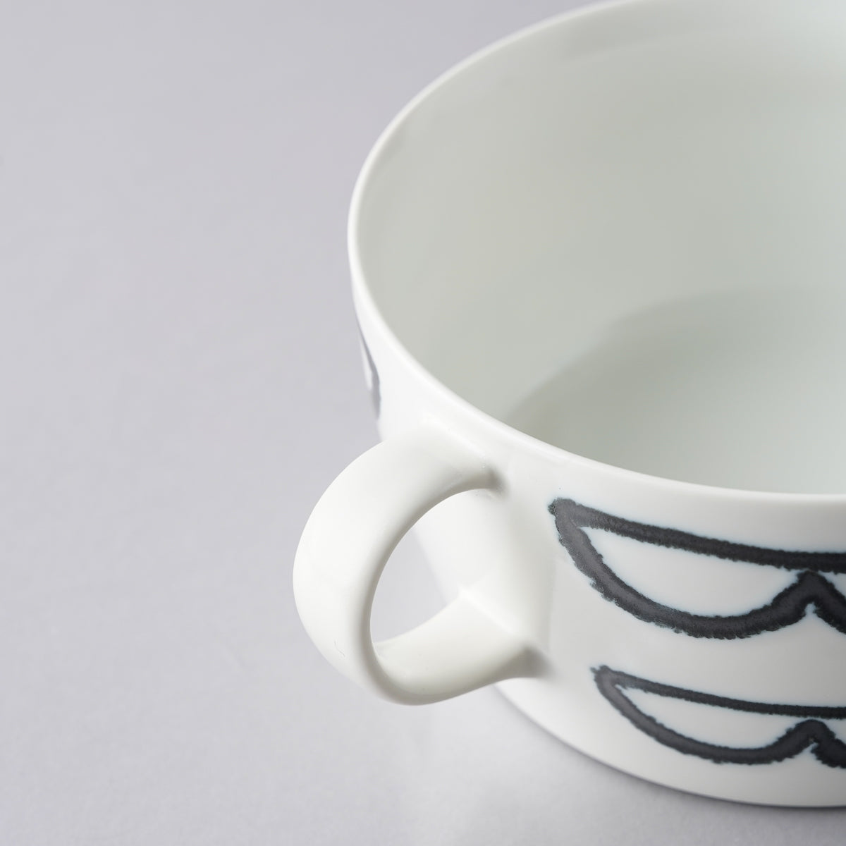 波佐見焼 スチールライン スープカップ 430ml natural69 Studio1156