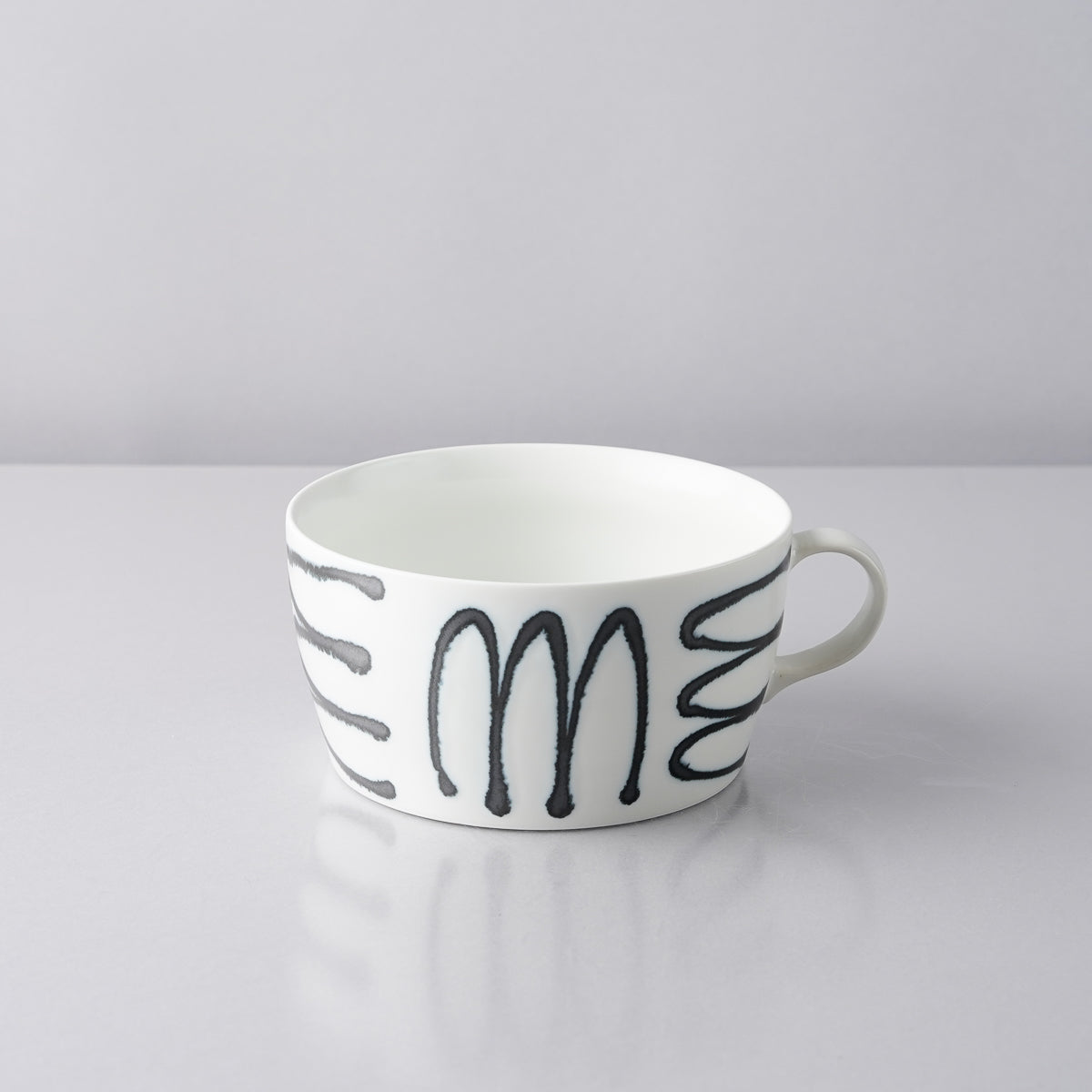 波佐見焼 スチールライン スープカップ 430ml グリル natural69 Studio1156