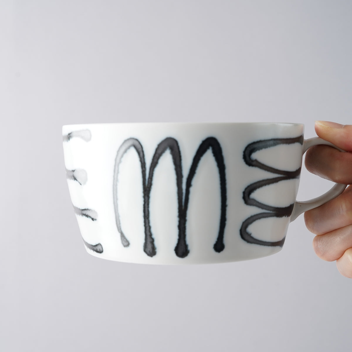 波佐見焼 スチールライン スープカップ 430ml natural69 Studio1156