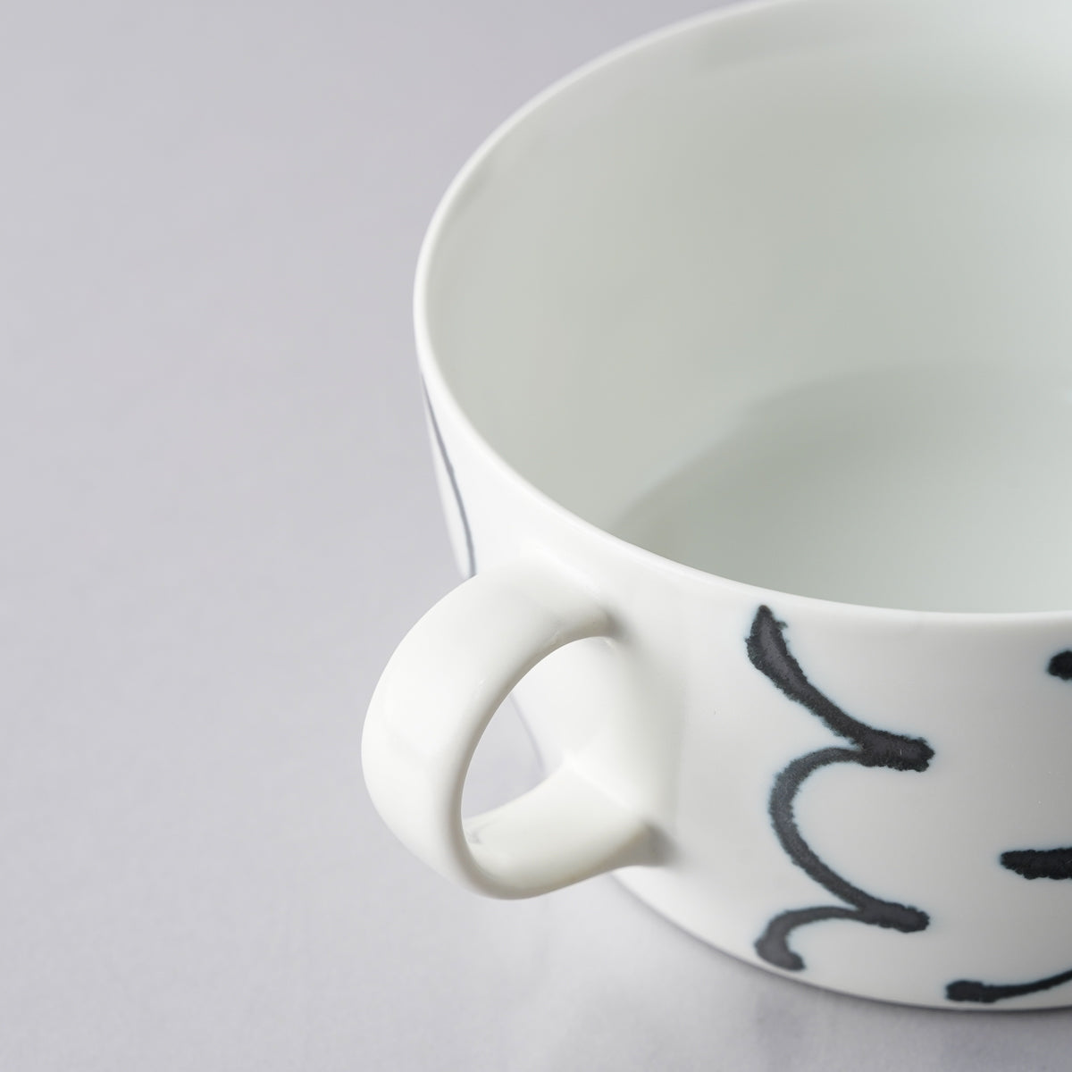 波佐見焼 スチールライン スープカップ 430ml natural69 Studio1156