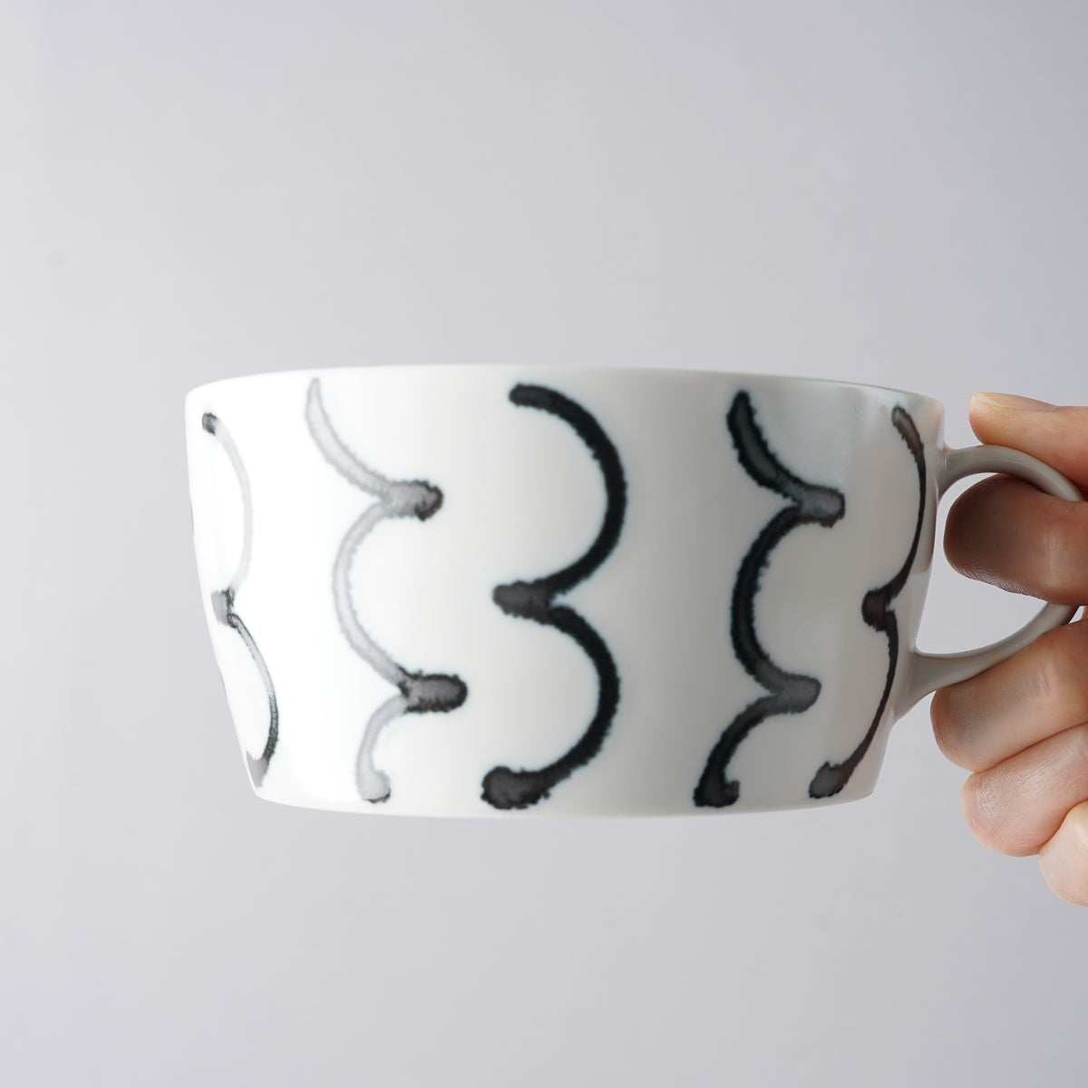 波佐見焼 スチールライン スープカップ 430ml natural69 Studio1156