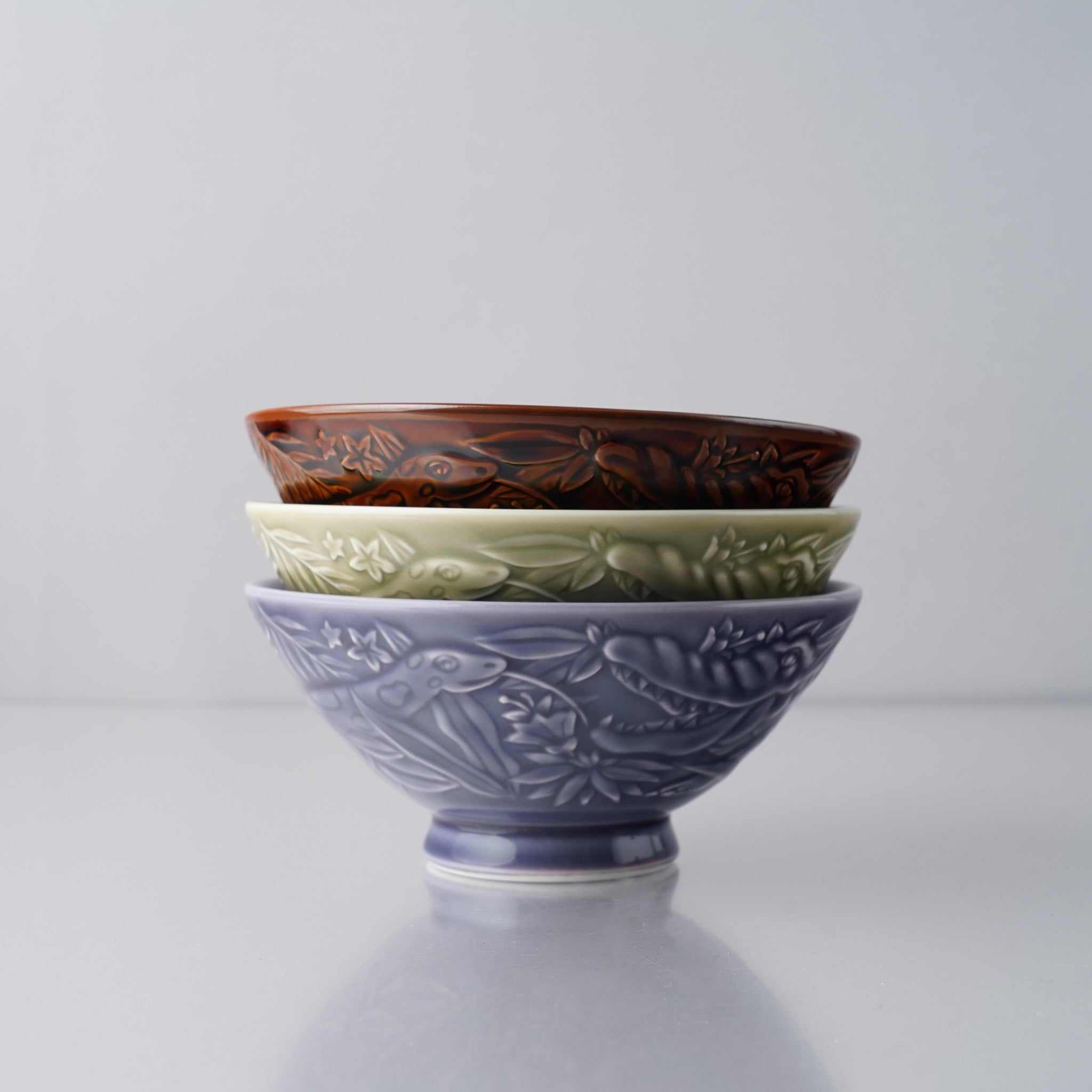 波佐見焼 ジャングリラ 茶碗(大) 14cm natural69 Studio1156