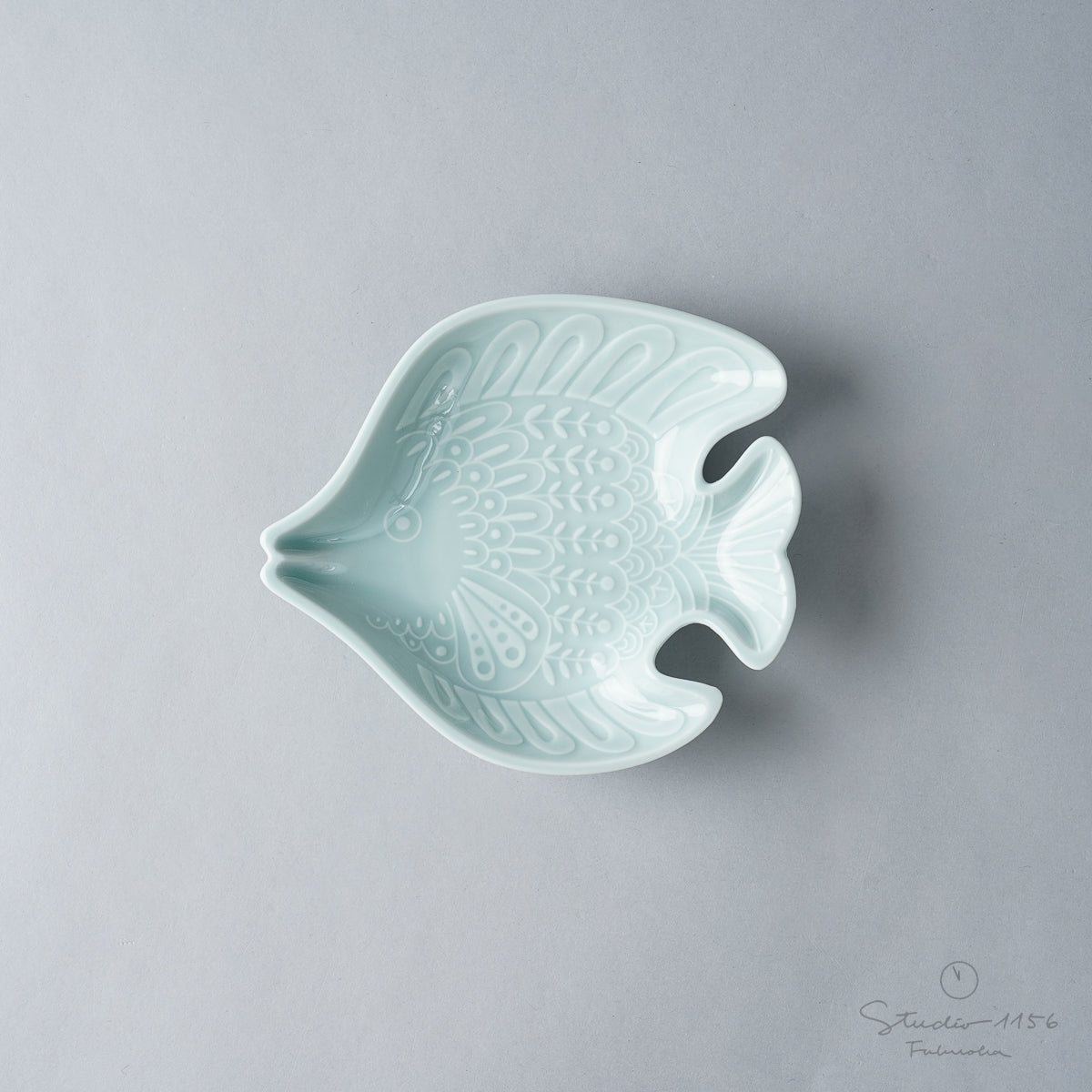 波佐見焼 アールシーボリ チョウチョウウオ科 小皿 12cm セイジ natural69 Studio1156
