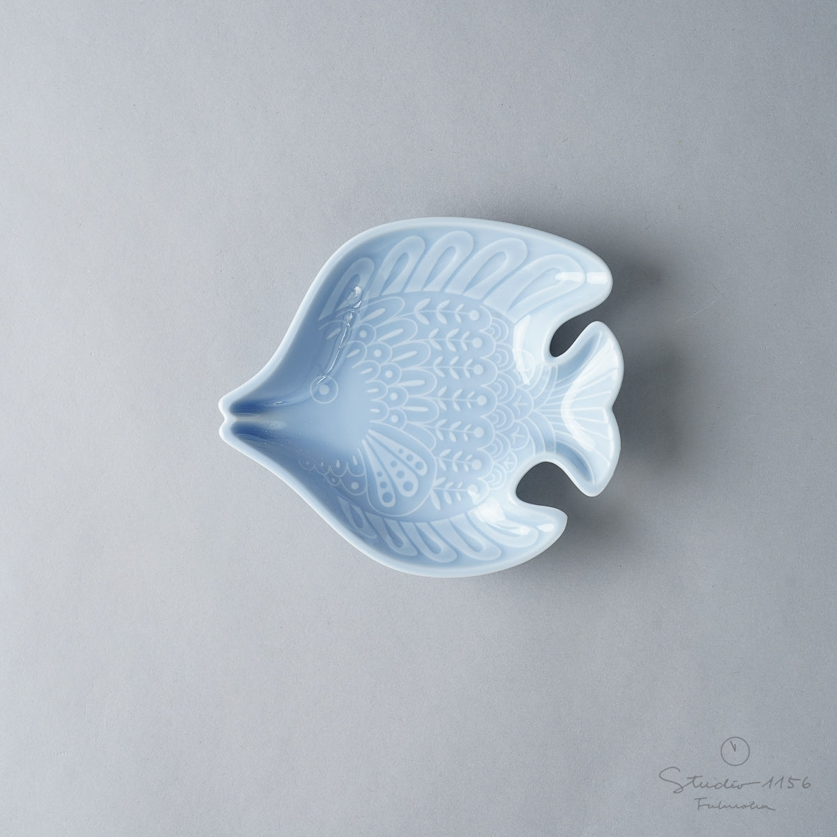 波佐見焼 アールシーボリ チョウチョウウオ科 小皿 12cm ライラック natural69 Studio1156