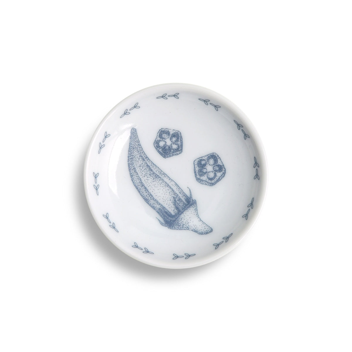 波佐見焼 ちょこさい 姫皿 豆皿 6cm オクラ natural69 Studio1156