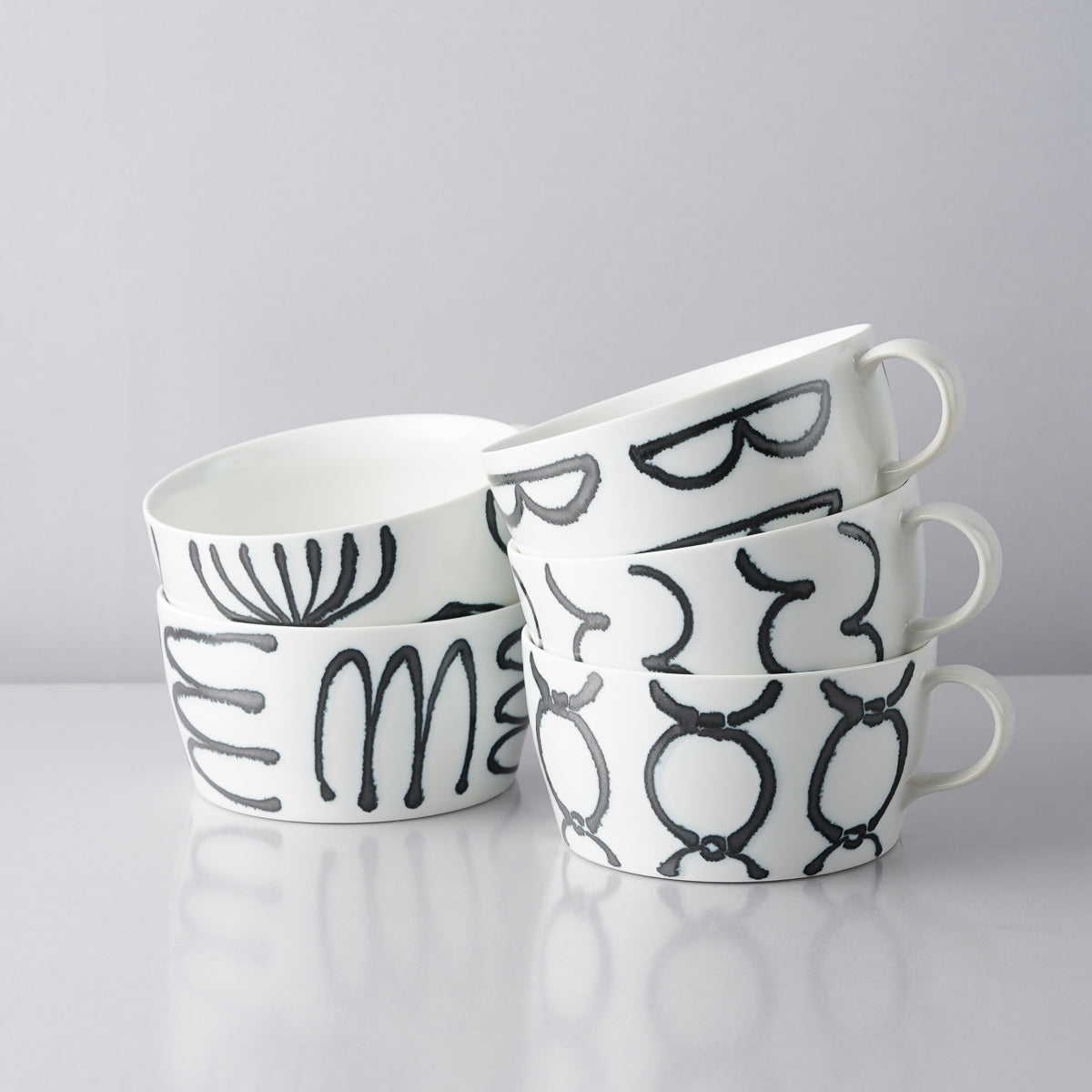 波佐見焼 スチールライン スープカップ 430ml natural69 Studio1156