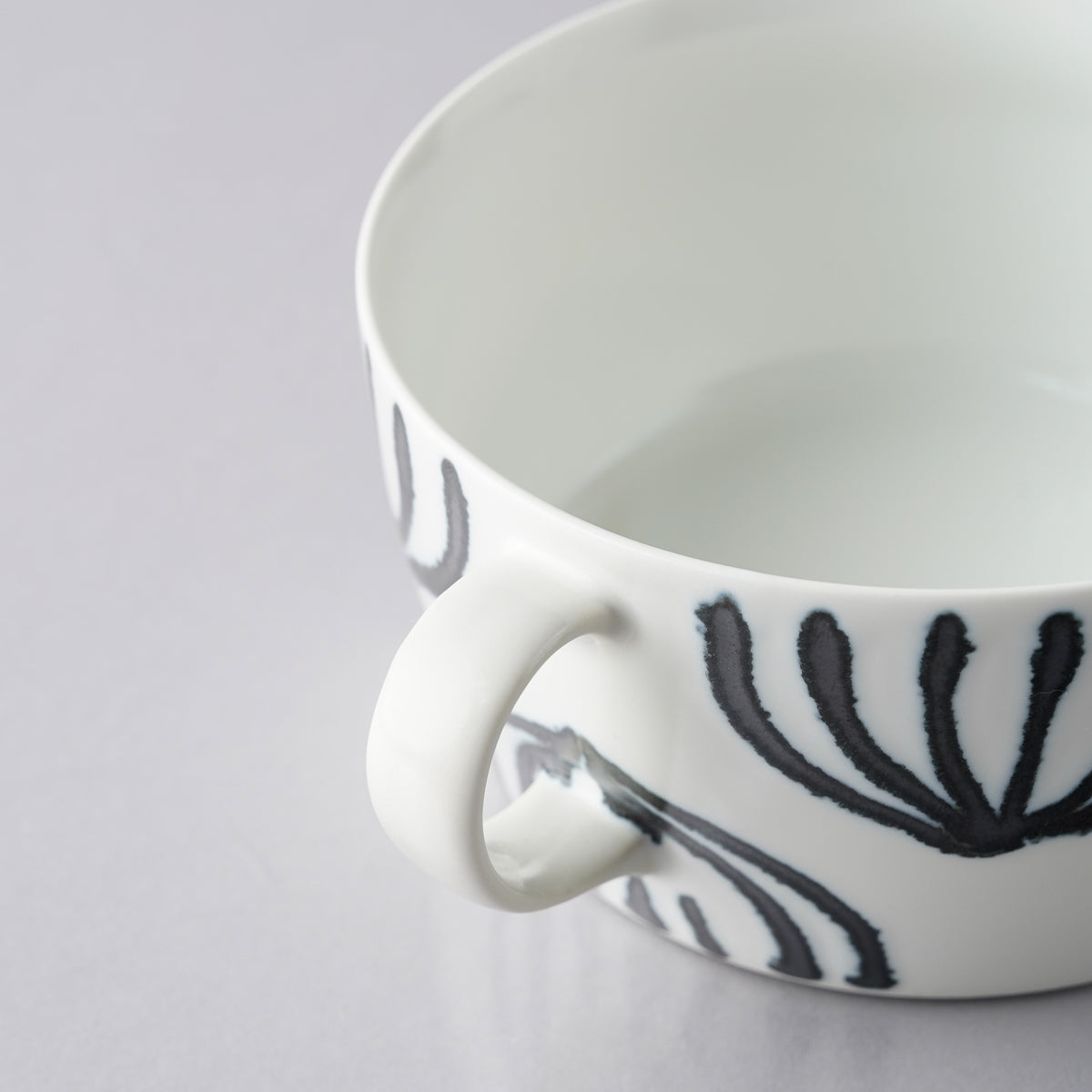 波佐見焼 スチールライン スープカップ 430ml natural69 Studio1156