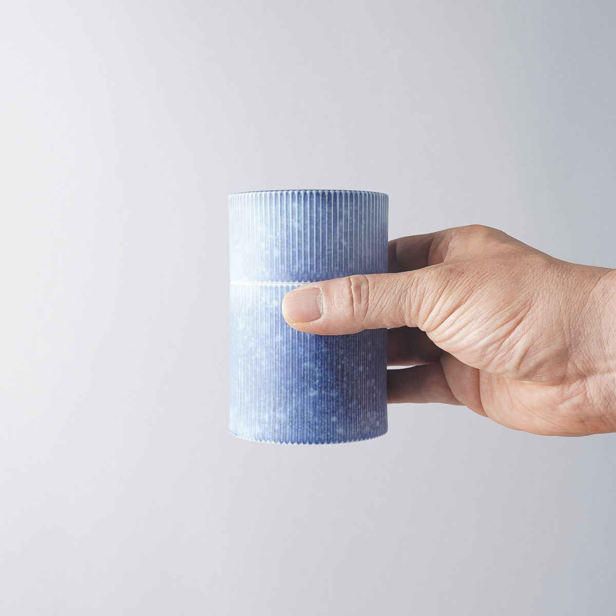 有田焼 鎬 茶筒 280ml Riso Studio1156