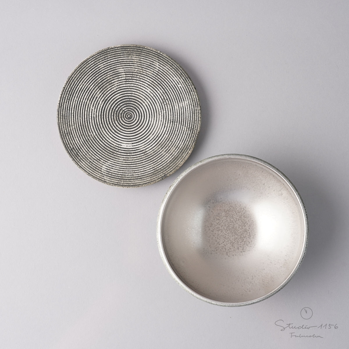 有田焼 丸蓋物 ボウル 12cm Riso Studio1156