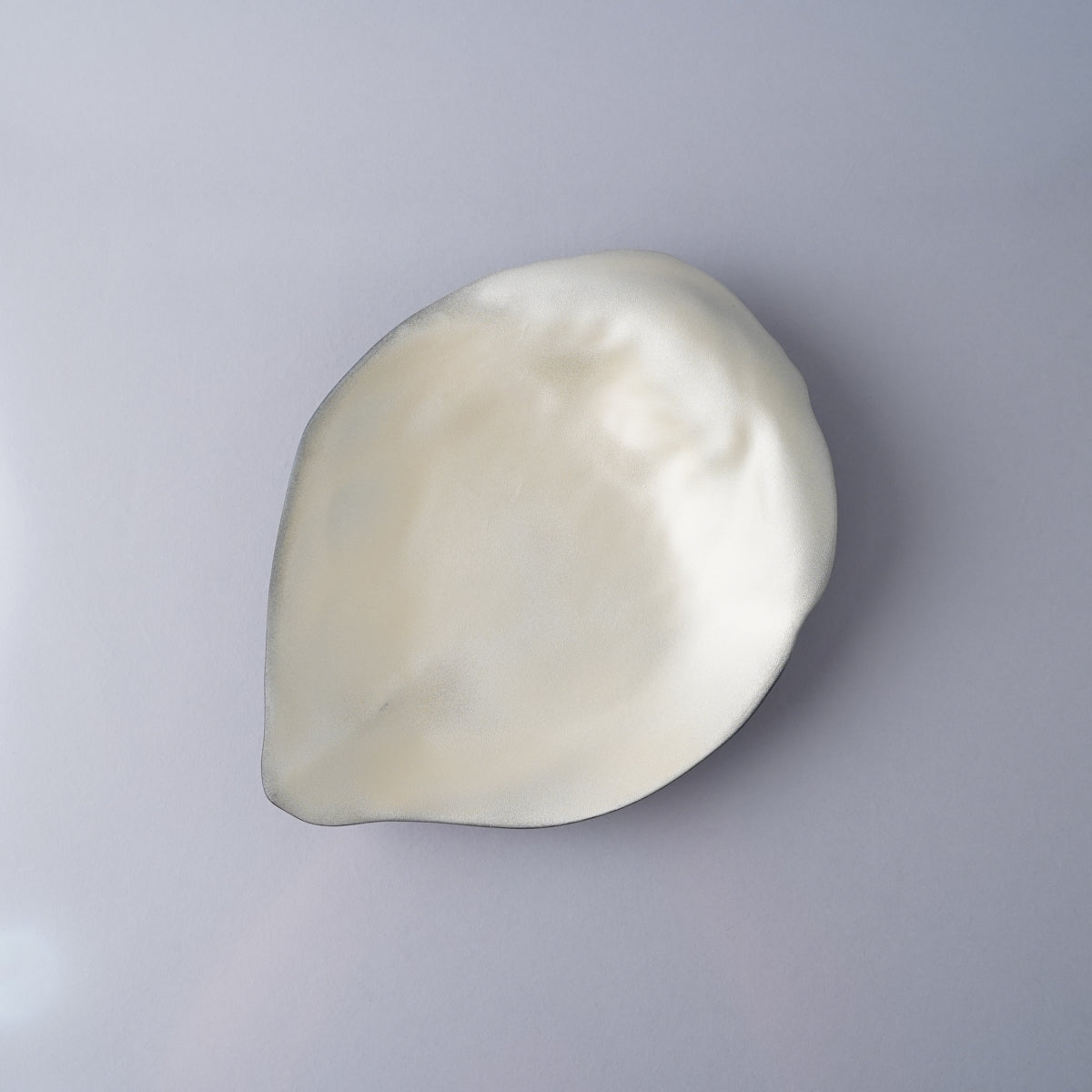 有田焼 薔薇の花びらプレート 23.5cm シャンパンゴールド Riso Studio1156